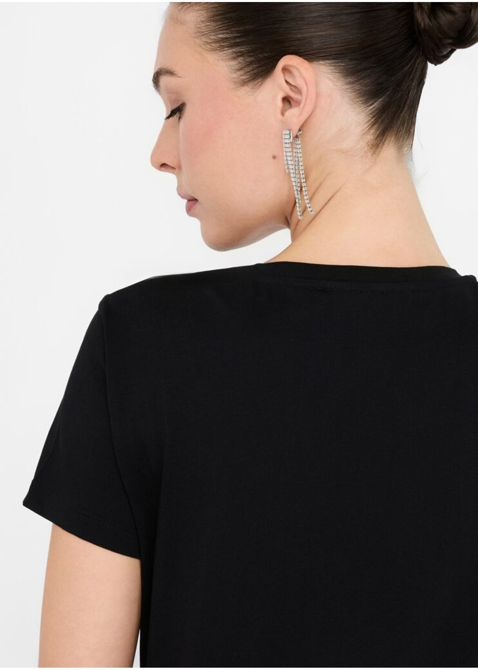 LIU JO TSHIRT MODA M/C UF5266JS904 BLACK