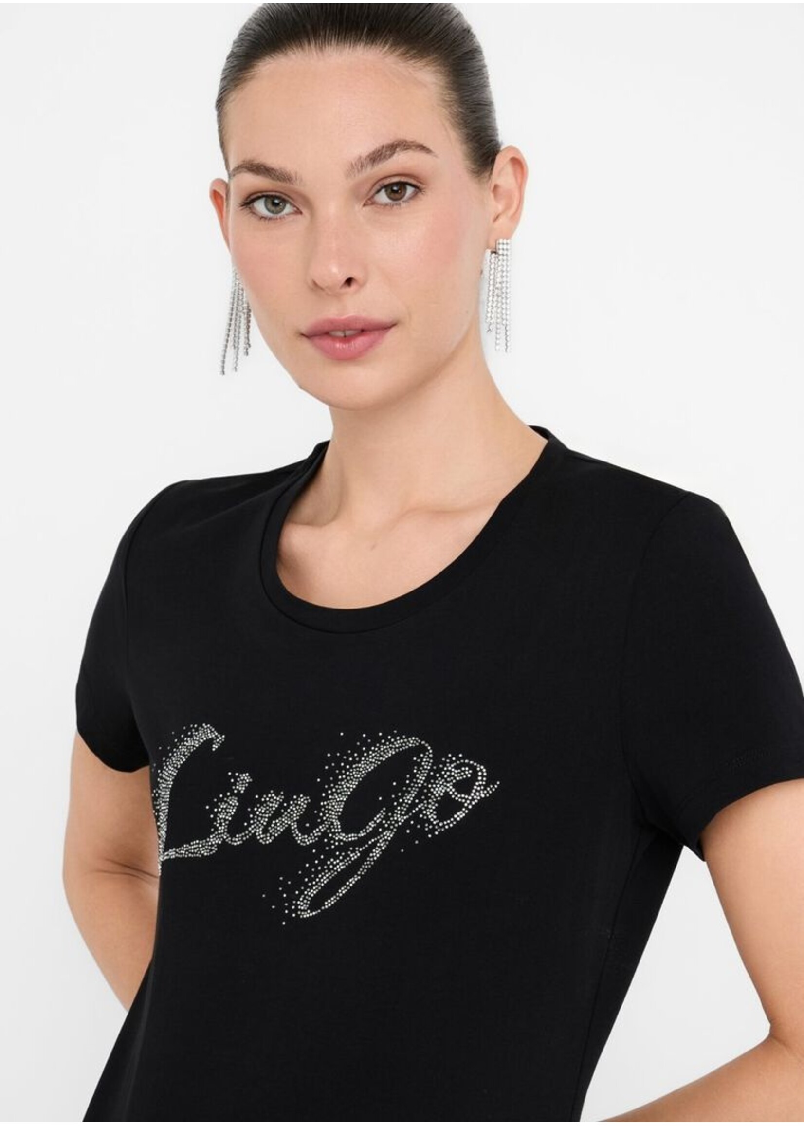 LIU JO TSHIRT MODA M/C UF5266JS904 BLACK