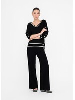LIU JO SWEATER CHIUSA BLACK/WHITE