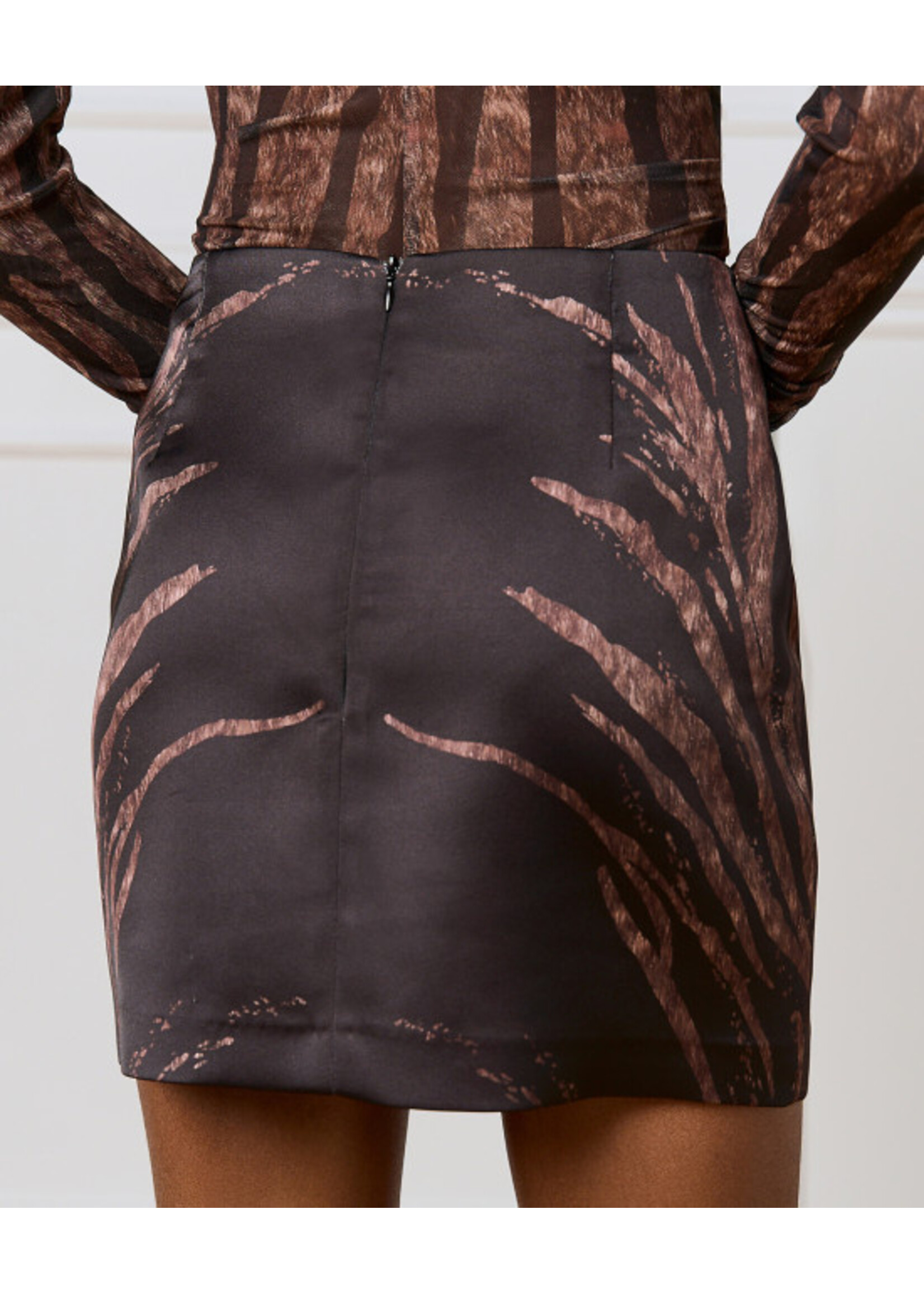 ACCESS ABEE PRINTED MINI SKIRT 54-6055-0017