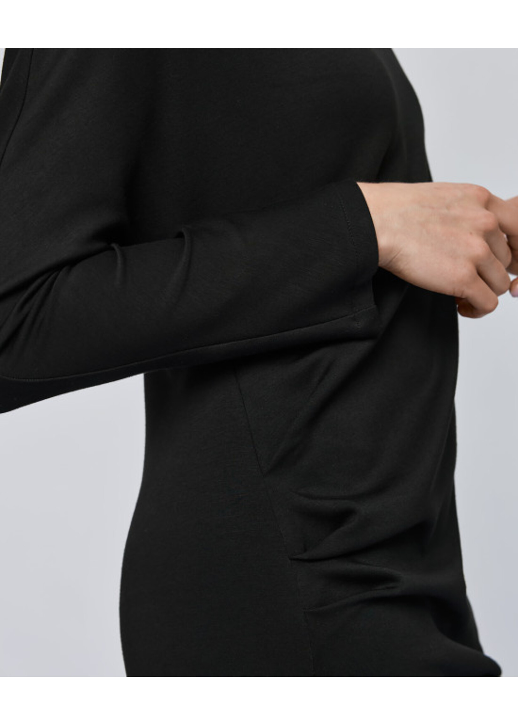 ACCESS ABEE DRESS WITH ASYMMETRIC NECKLINE 54-3059-199 BLACK