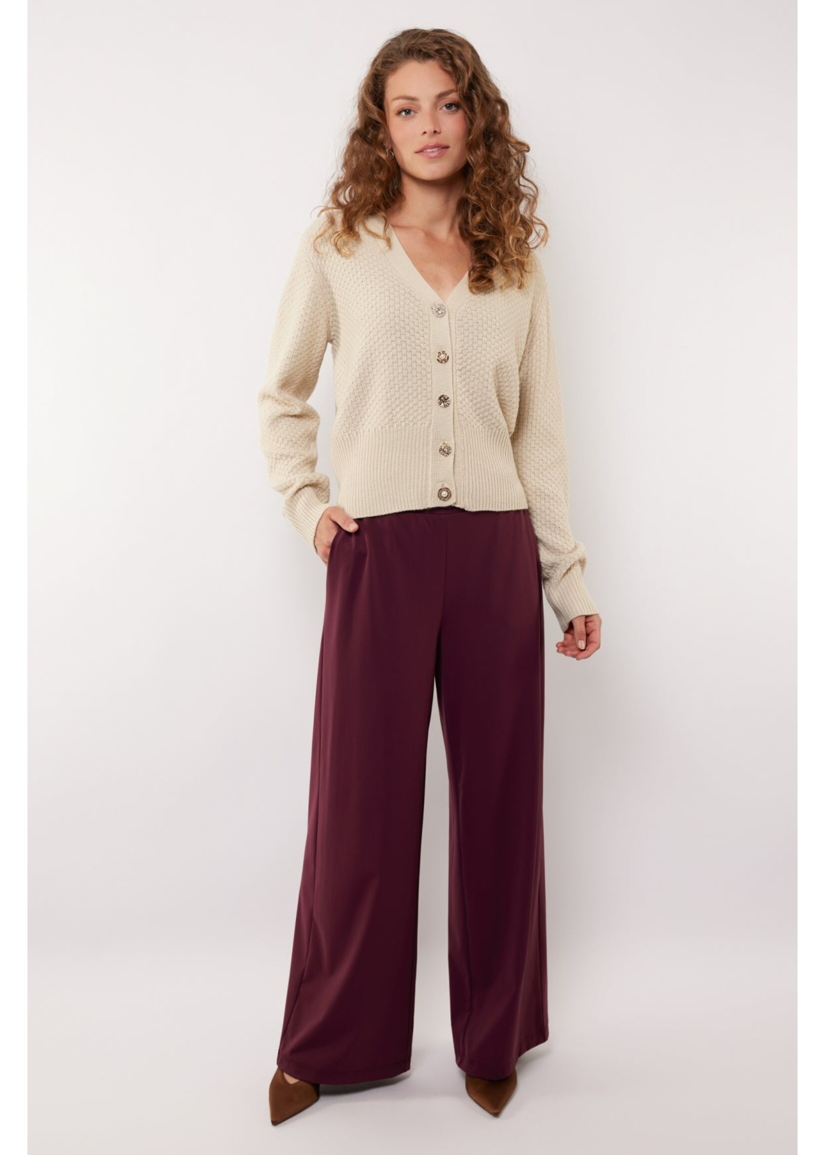 G MAXX MARBELLA PANTS MAUVE WINE