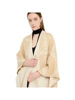 LIU JO PONCHO LOGO OAT MILK 2F5033 T0300 TU