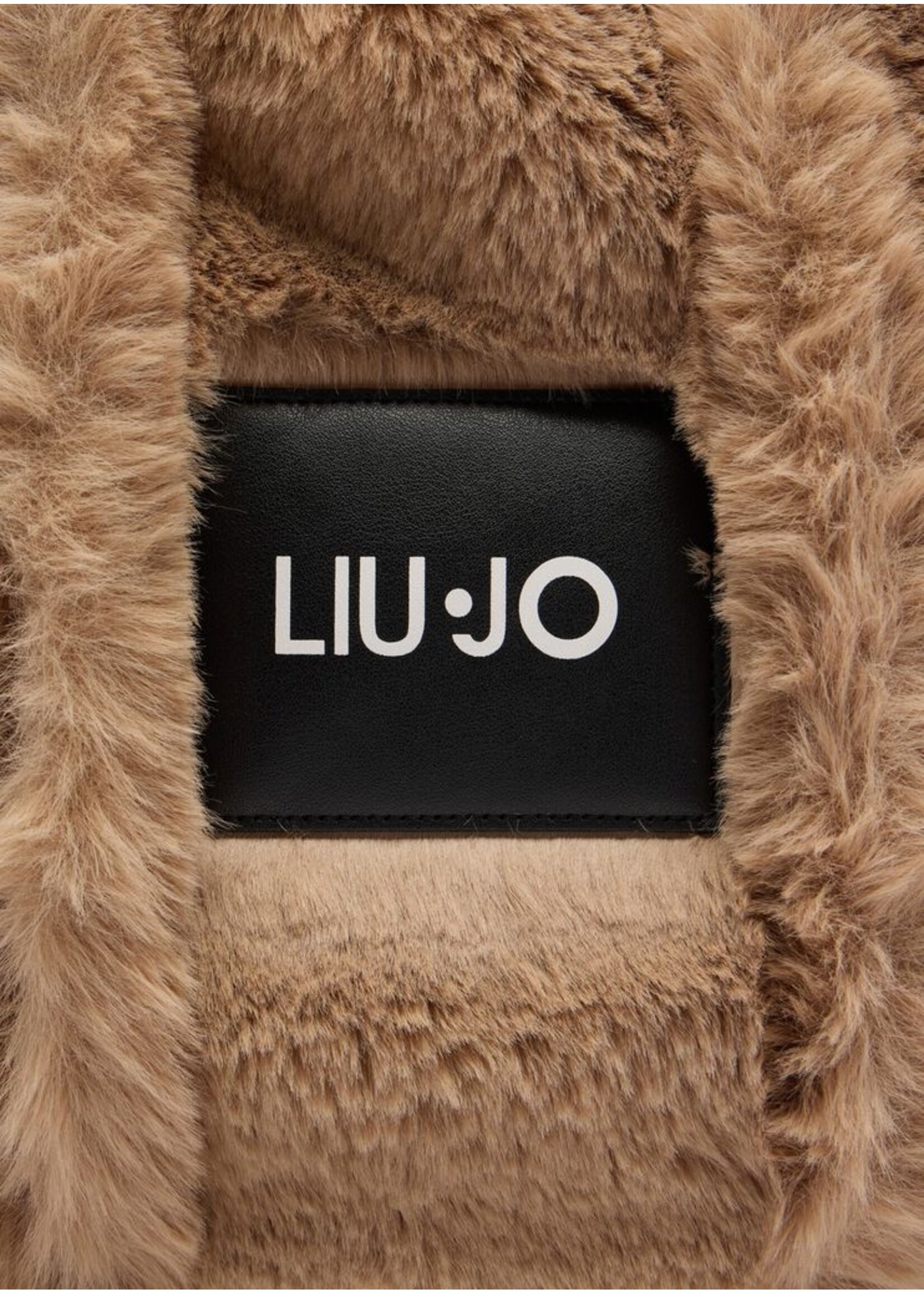 LIU JO FURRY SHOPPING BAG TF5270 E0374 CHOCOLATE