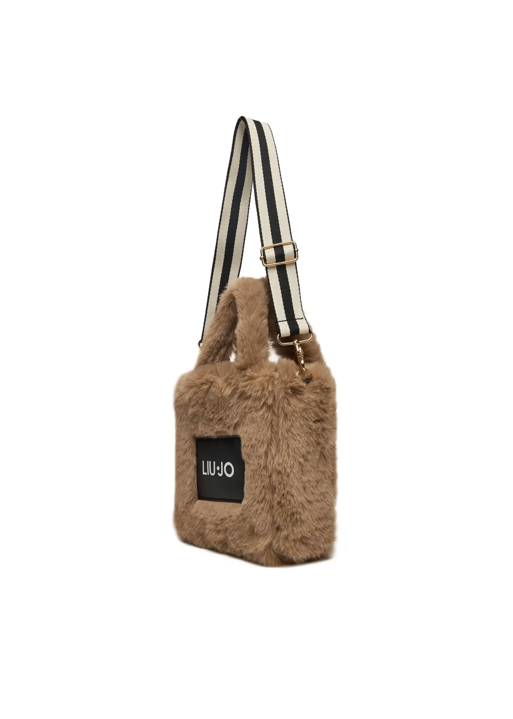 LIU JO FURRY SHOPPING BAG TF5271 E0374 CHAMPAGNE
