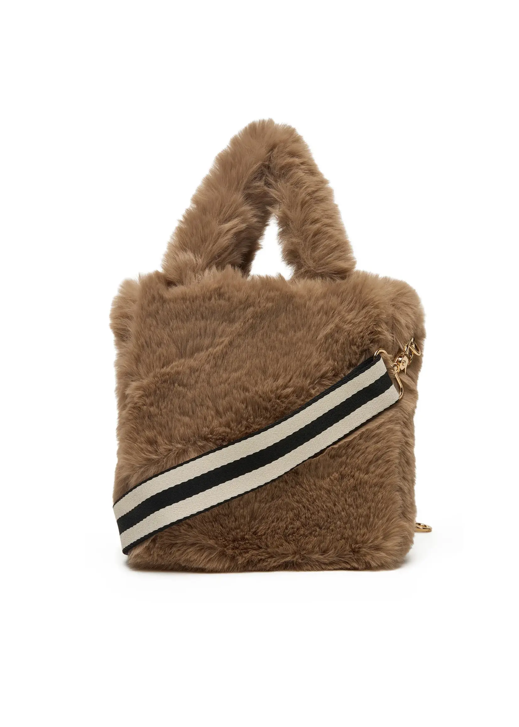 LIU JO FURRY SHOPPING BAG TF5271 E0374 CHAMPAGNE