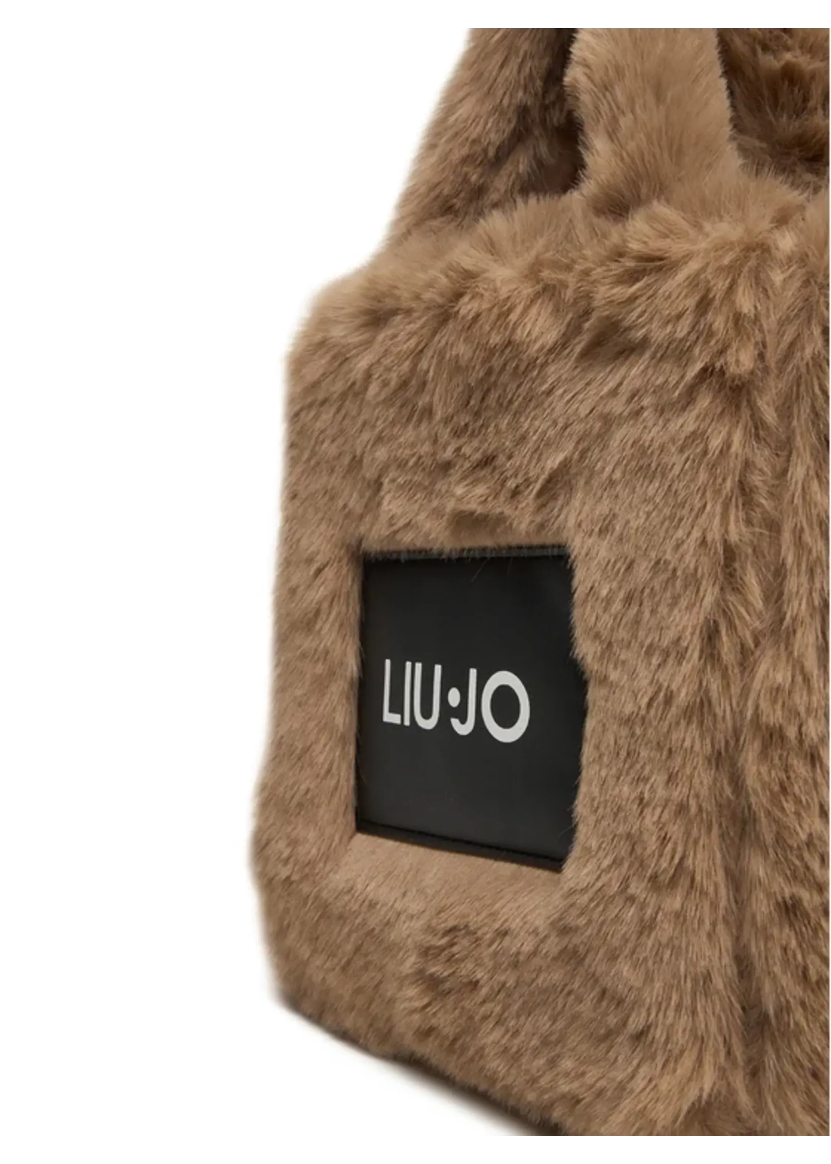 LIU JO FURRY SHOPPING BAG TF5271 E0374 CHAMPAGNE