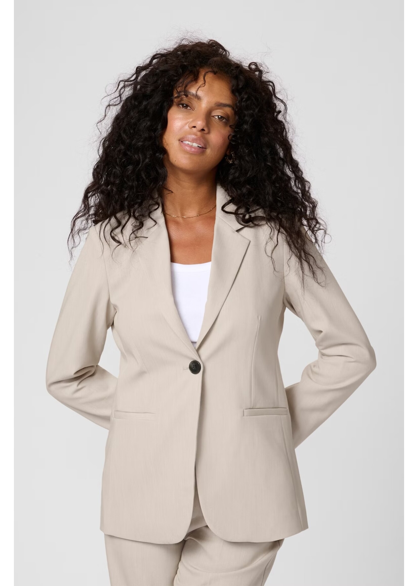 KAFFE KASAKURA BLAZER FEATHER GRAY 10506684