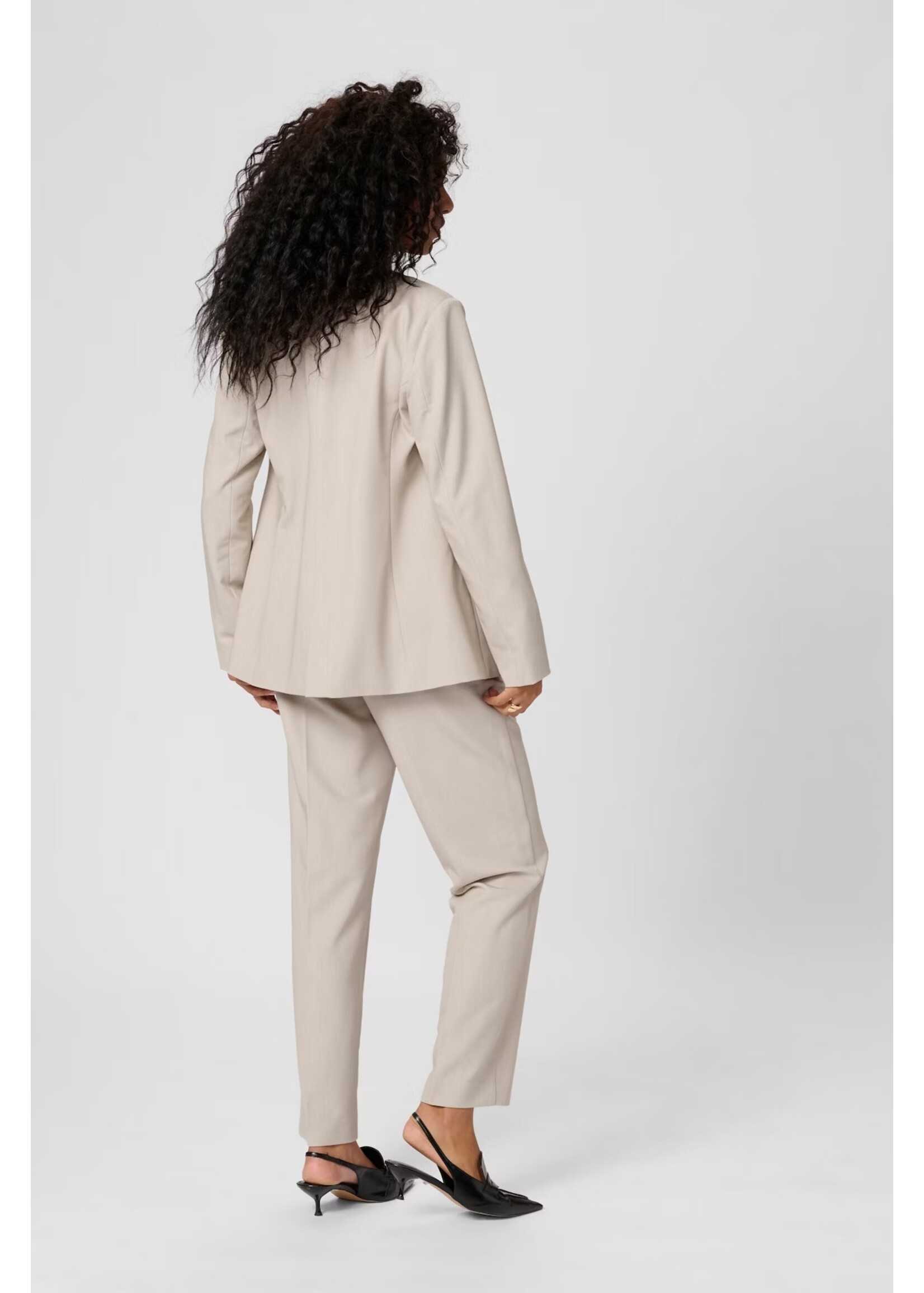 KAFFE KASAKURA ZIPPER PANTS FEATHER GRAY 10507770
