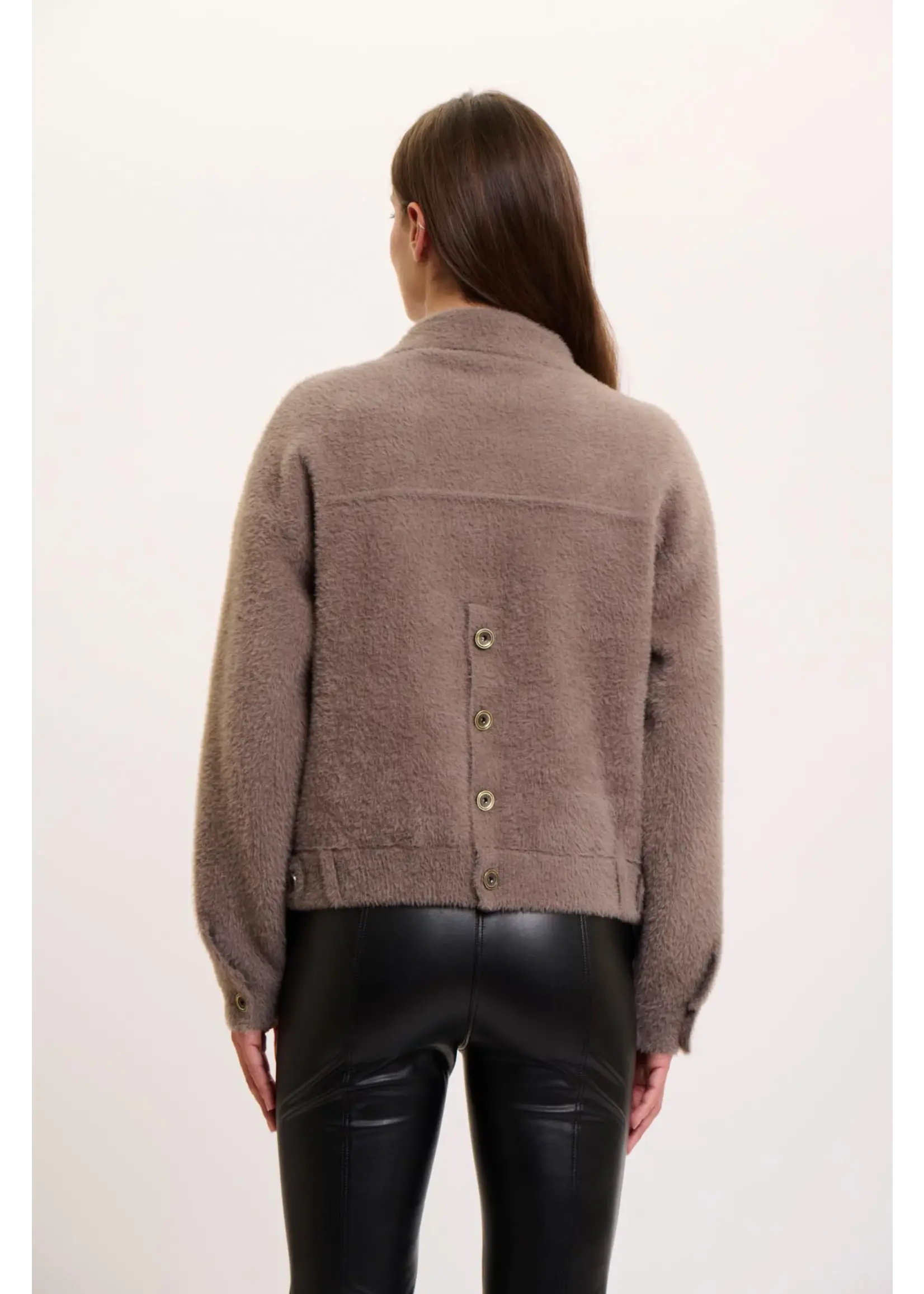RINO & PELLE BUBBLY BOXY JACKET TAUPE