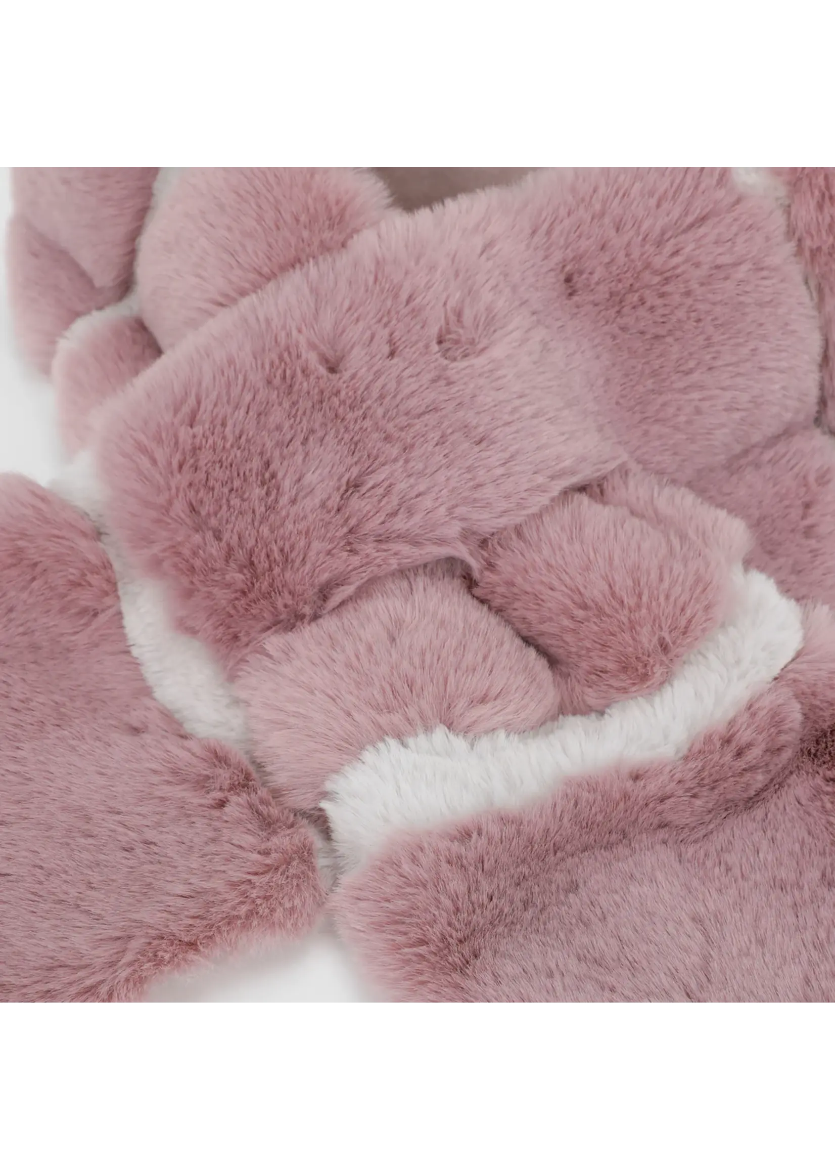 MIMI MUA SCARF PINK/WHITE  XYAN-9268