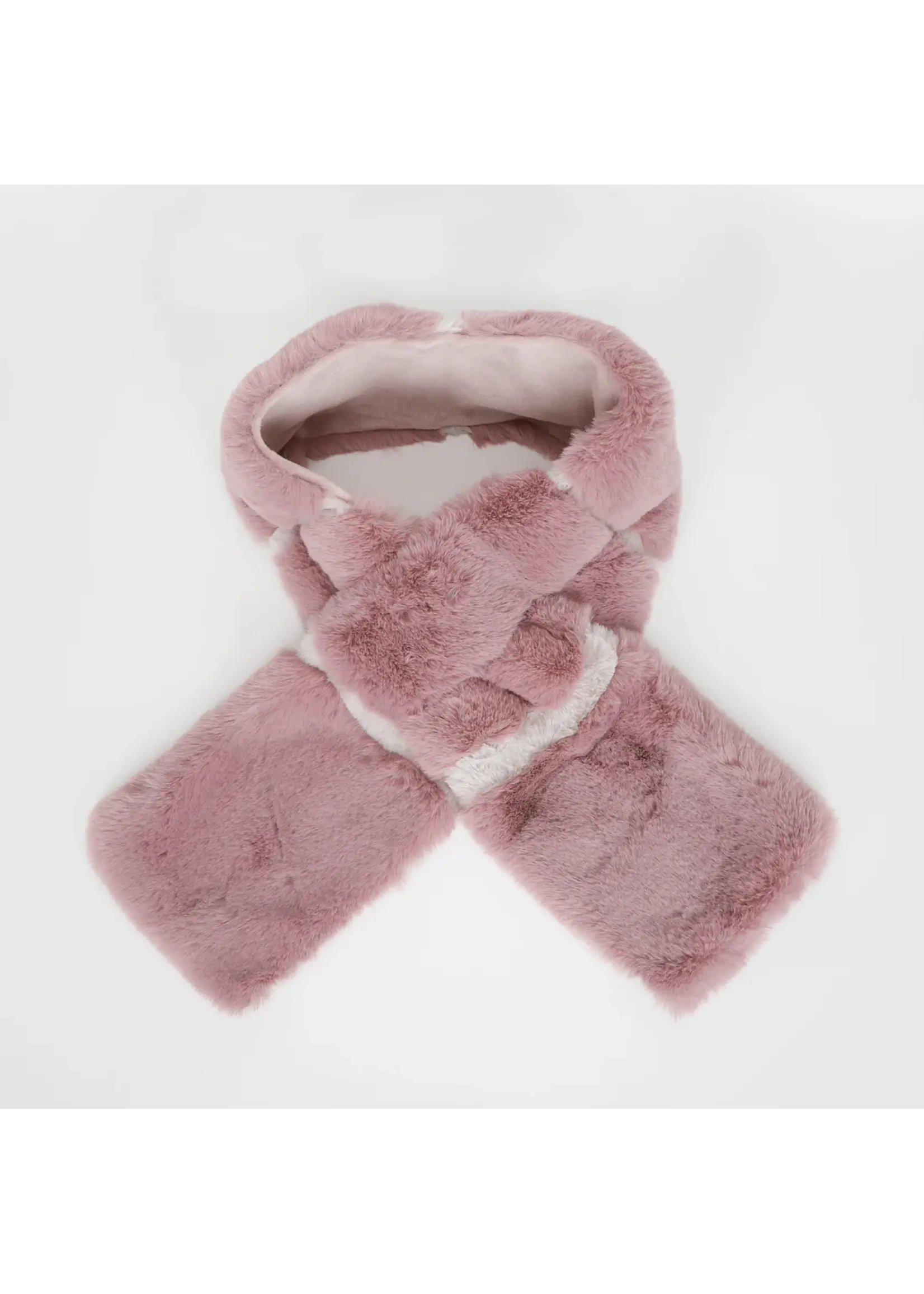 MIMI MUA SCARF PINK/WHITE  XYAN-9268