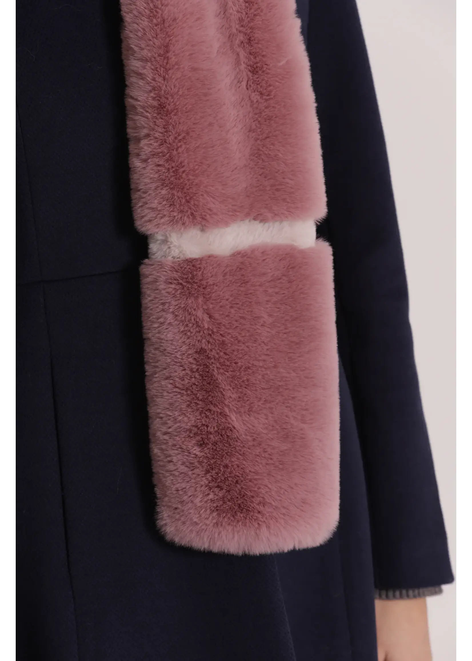 MIMI MUA SCARF PINK/WHITE  XYAN-9268