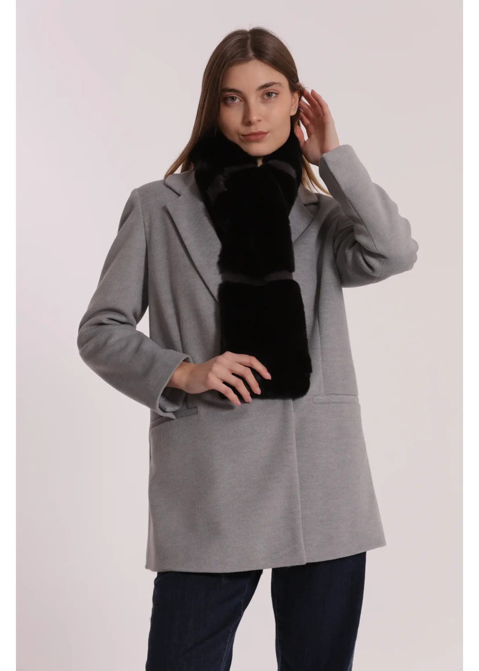 MIMI MUA SCARF BLACK XYAN-9268
