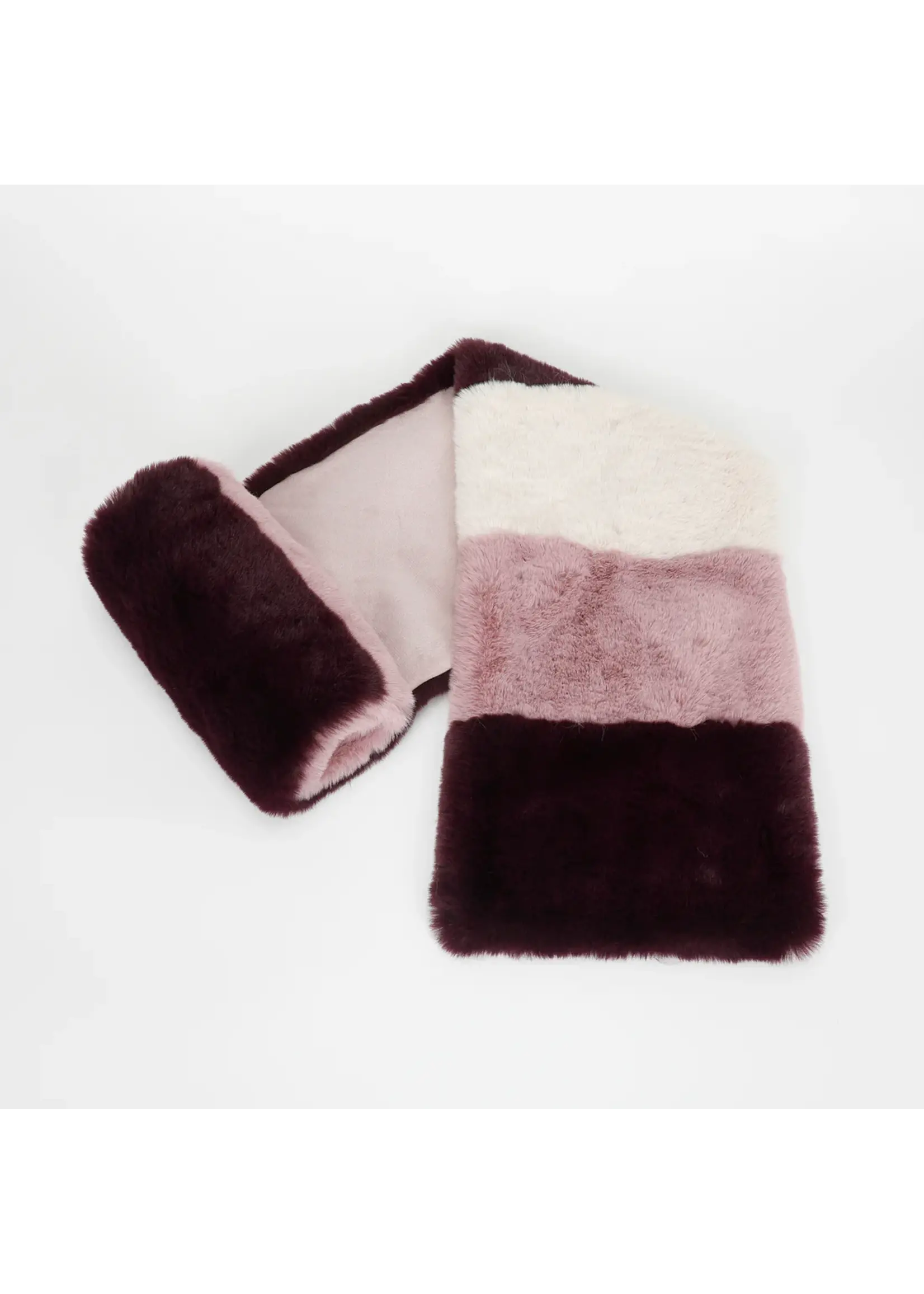 MIMI MUA SCARF PINK/BORDEAUX/PURPLE  XYAN-9267