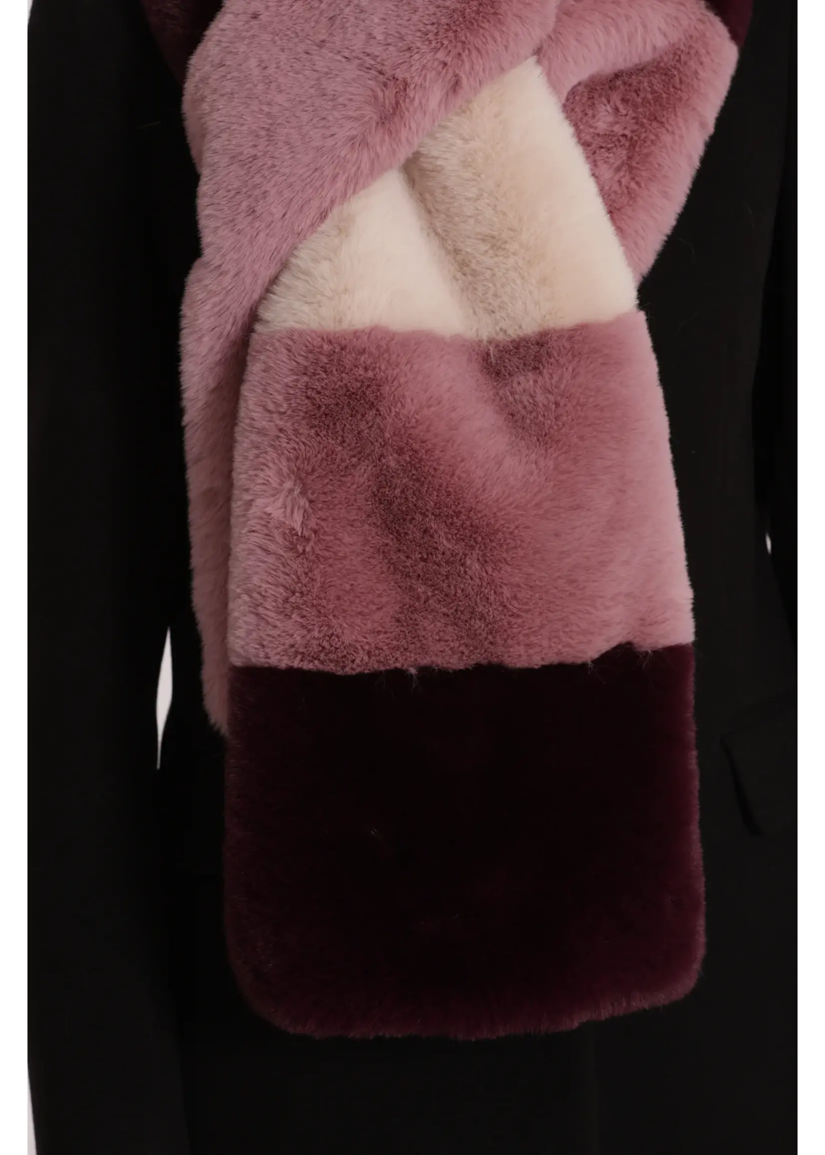 MIMI MUA SCARF PINK/BORDEAUX/PURPLE  XYAN-9267