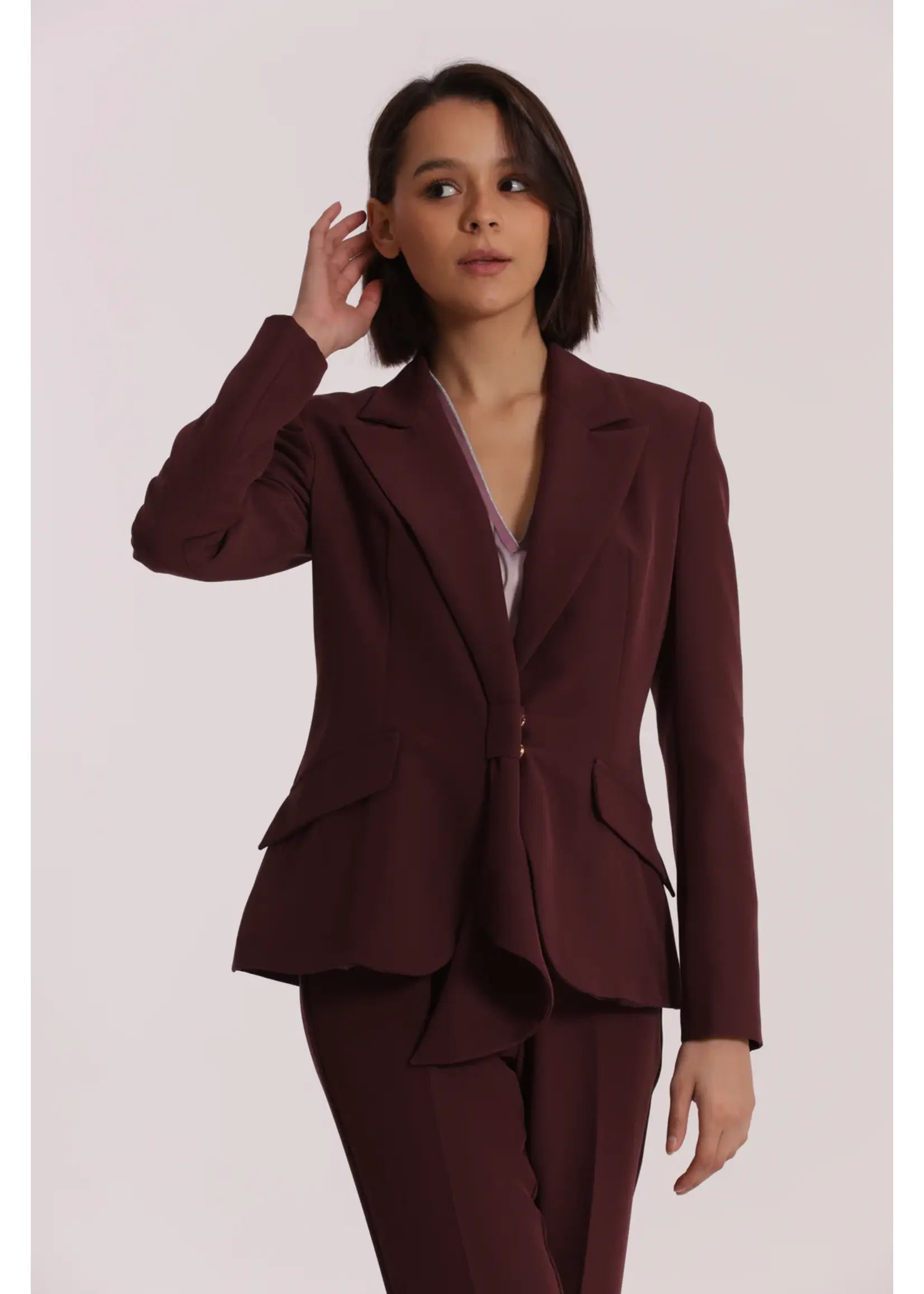 MIMI MUA GIACCA CHIUSYRA ESAN 6581 BORDEAUX