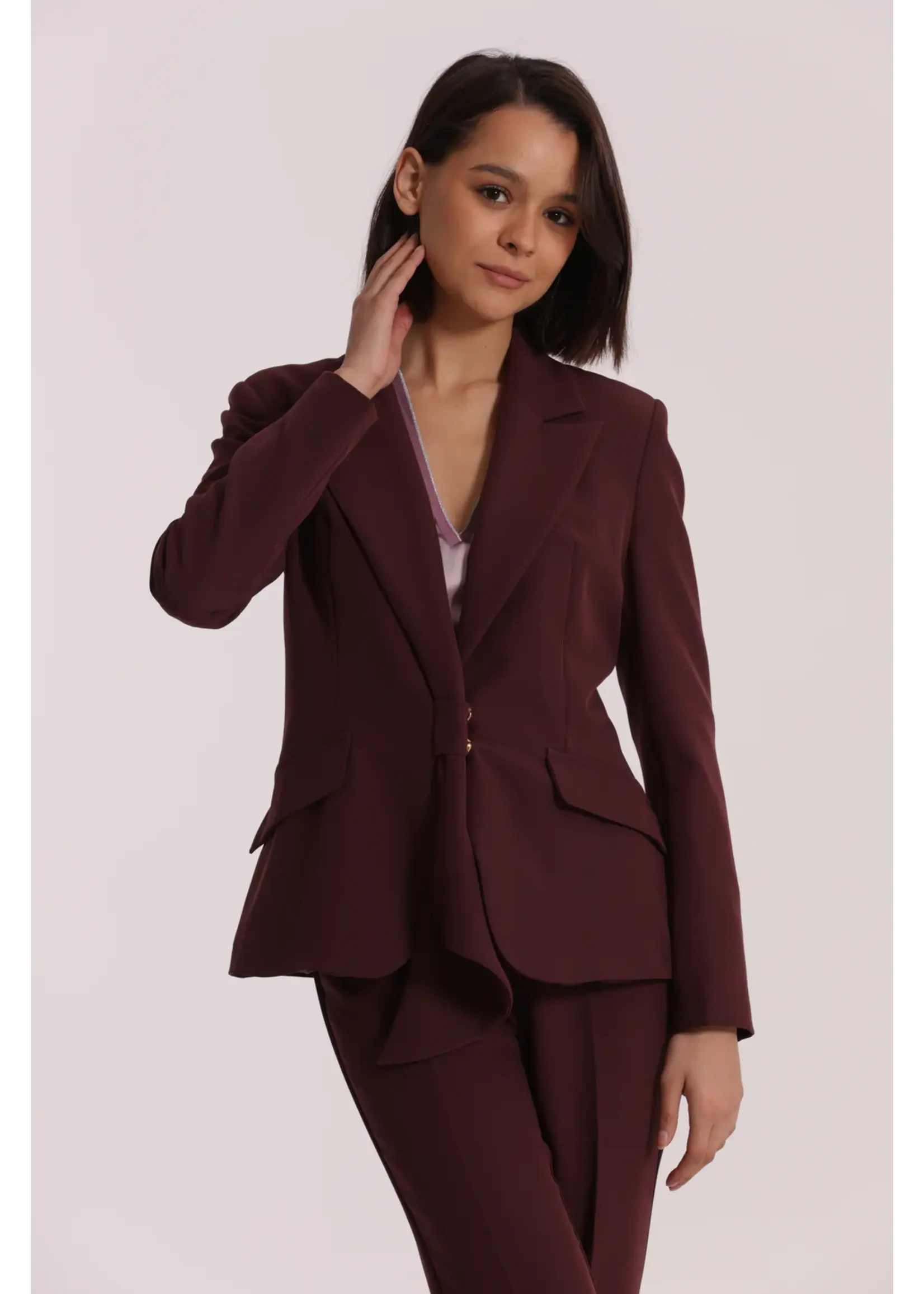 MIMI MUA GIACCA CHIUSYRA ESAN 6581 BORDEAUX