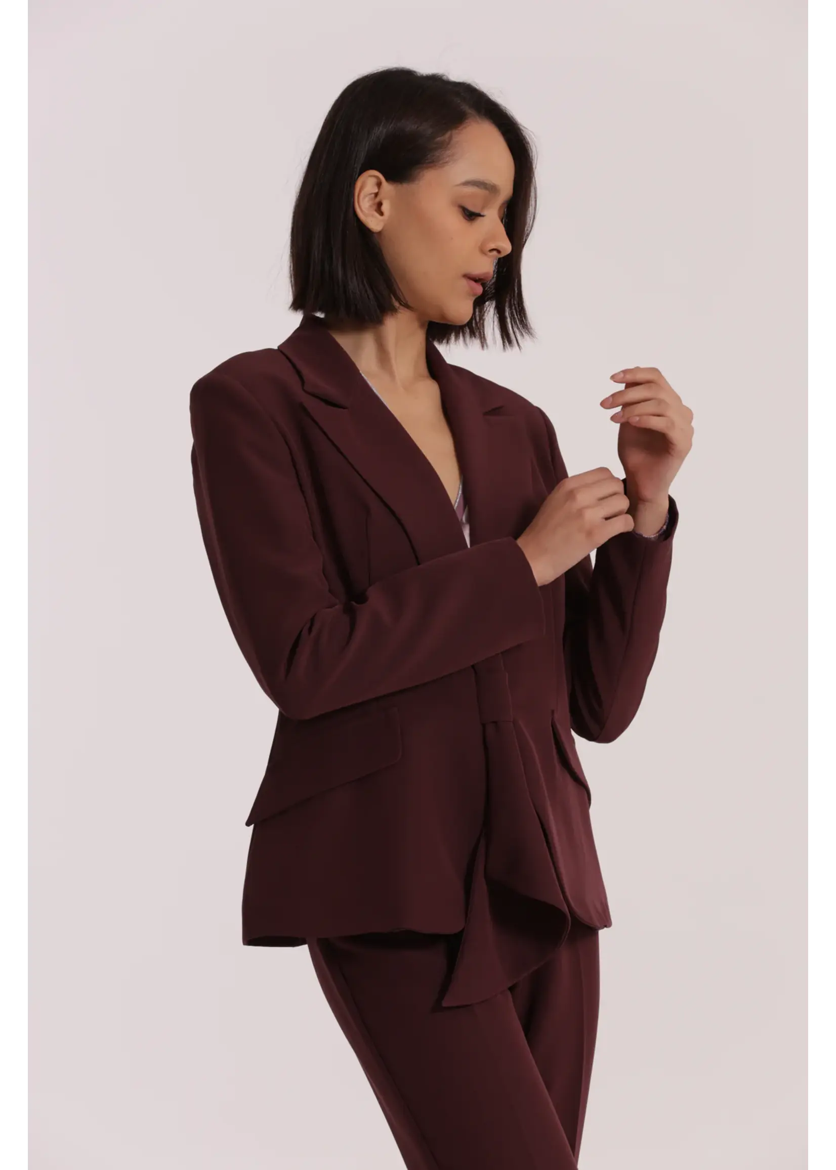 MIMI MUA GIACCA CHIUSYRA ESAN 6581 BORDEAUX