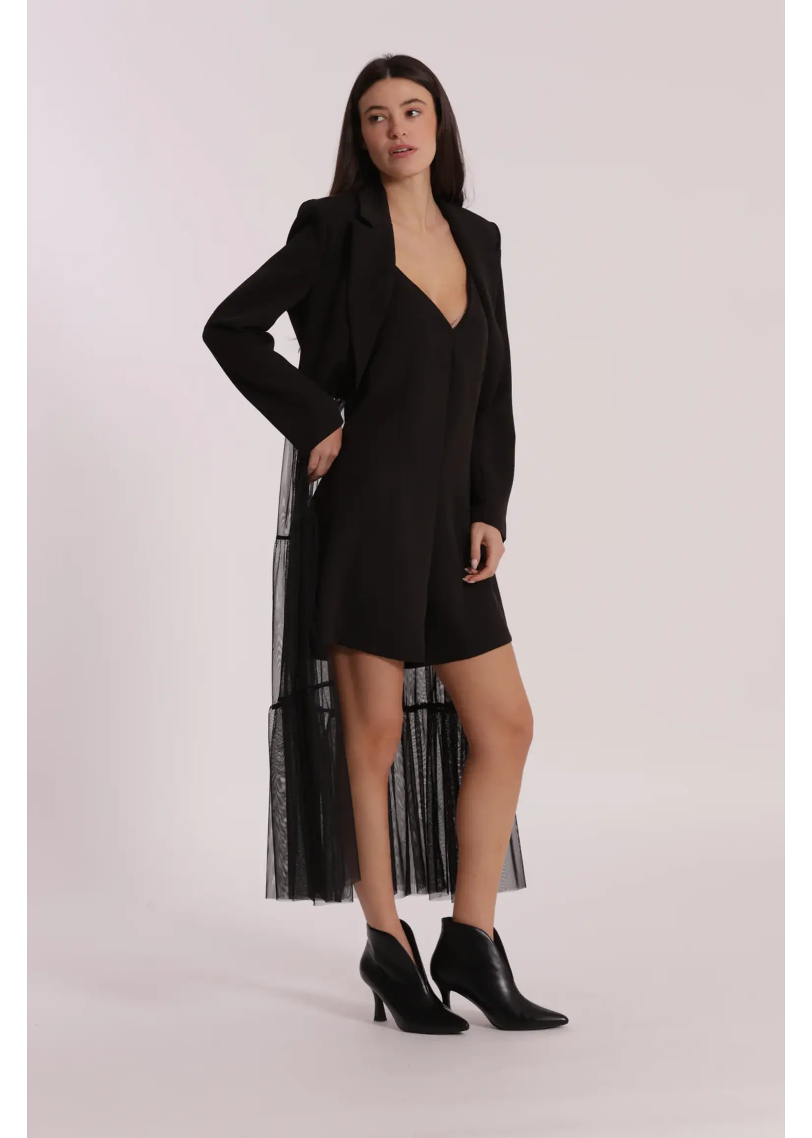 MIMI MUA BLAZER WITH TULLE EGAN-6600