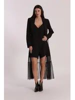 MIMI MUA BLAZER WITH TULLE