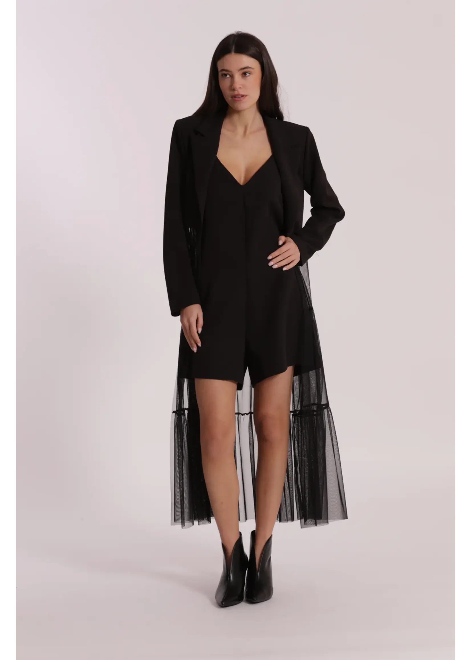 MIMI MUA BLAZER WITH TULLE EGAN-6600