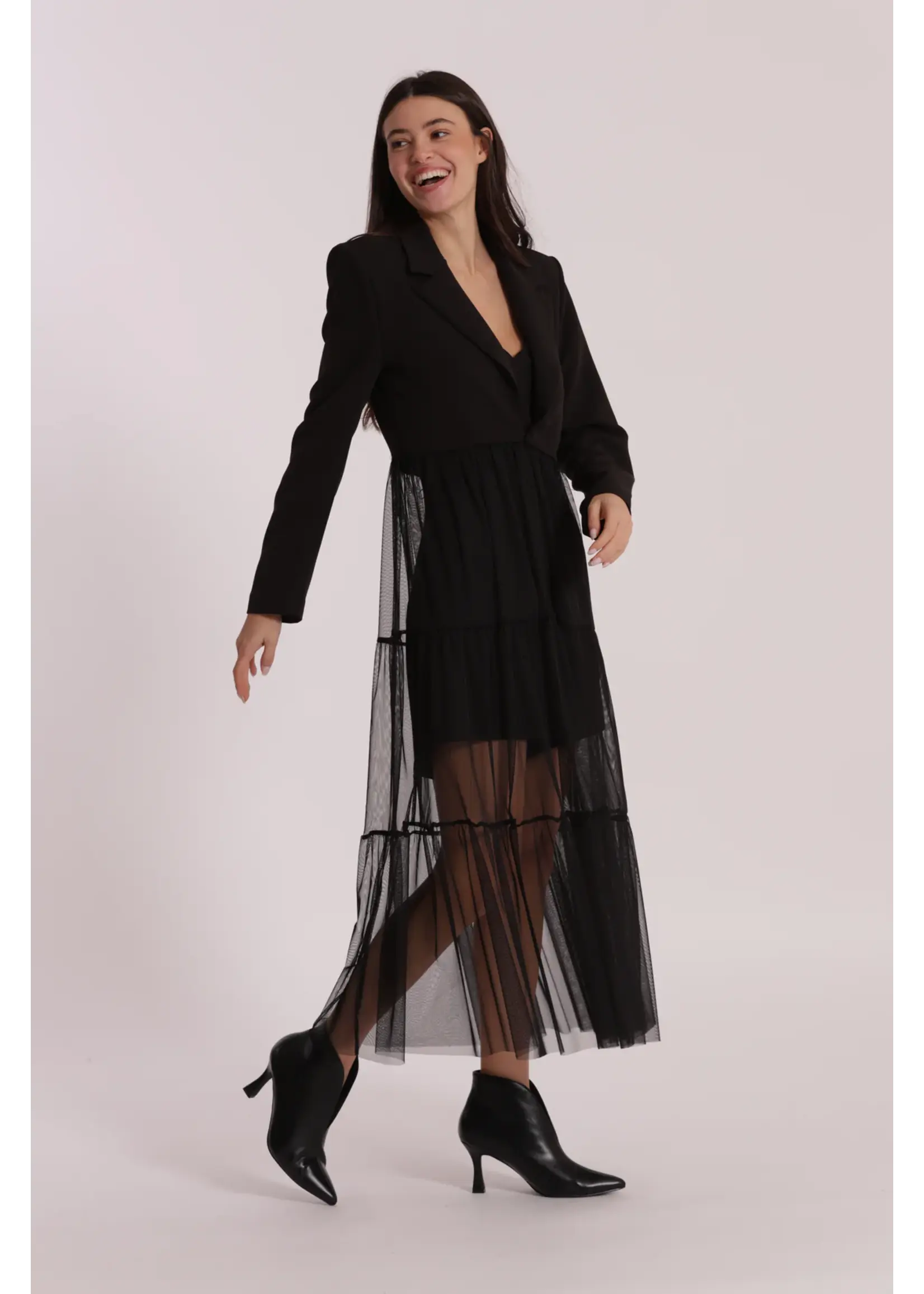 MIMI MUA BLAZER WITH TULLE EGAN-6600