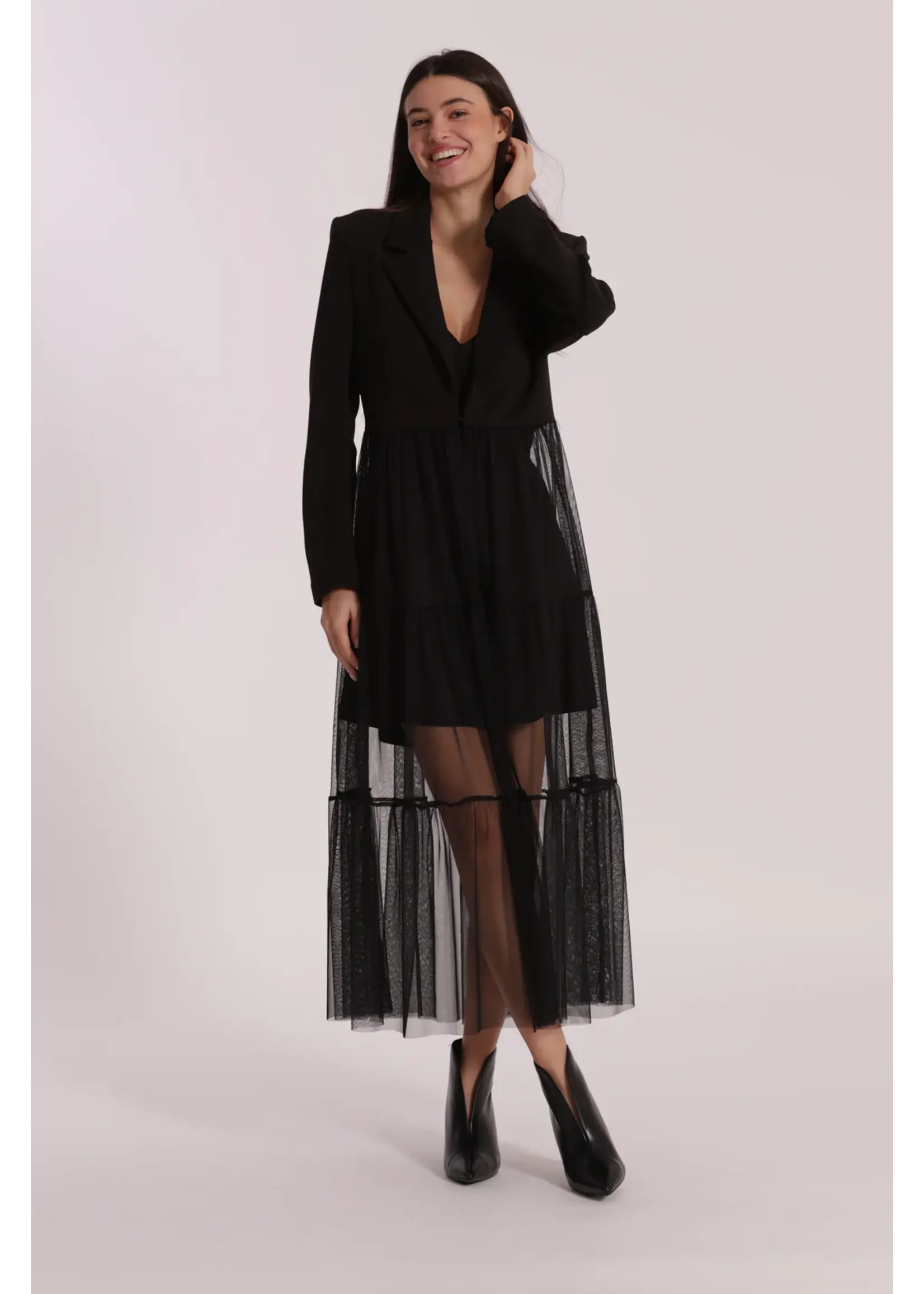 MIMI MUA BLAZER WITH TULLE EGAN-6600