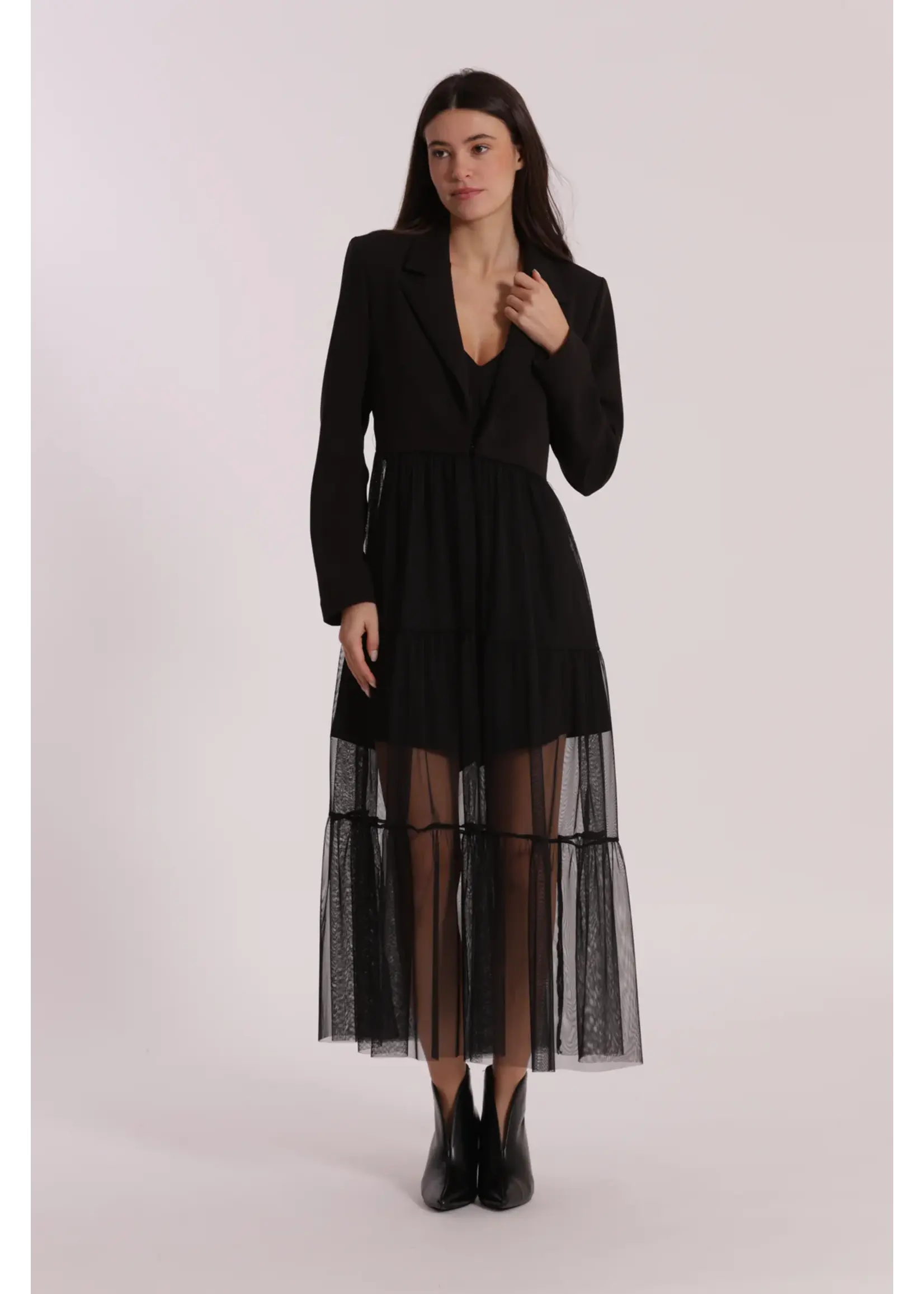 MIMI MUA BLAZER WITH TULLE EGAN-6600