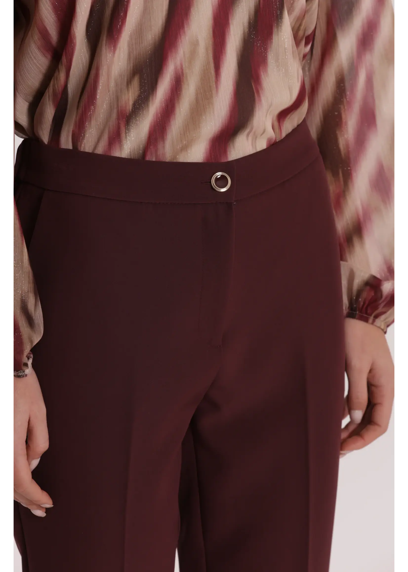 MIMI MUA PANTS SIGARETTA ESAN 2904 BORDEAUX