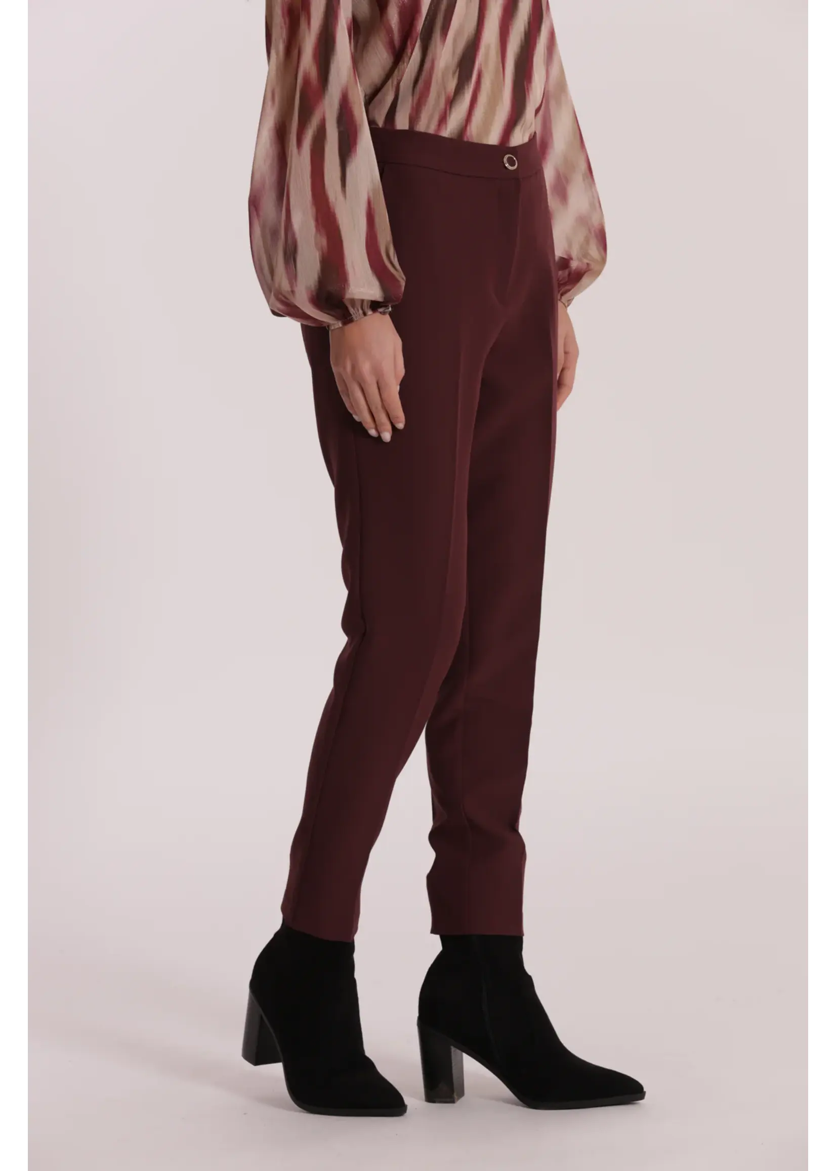 MIMI MUA PANTS SIGARETTA ESAN 2904 BORDEAUX