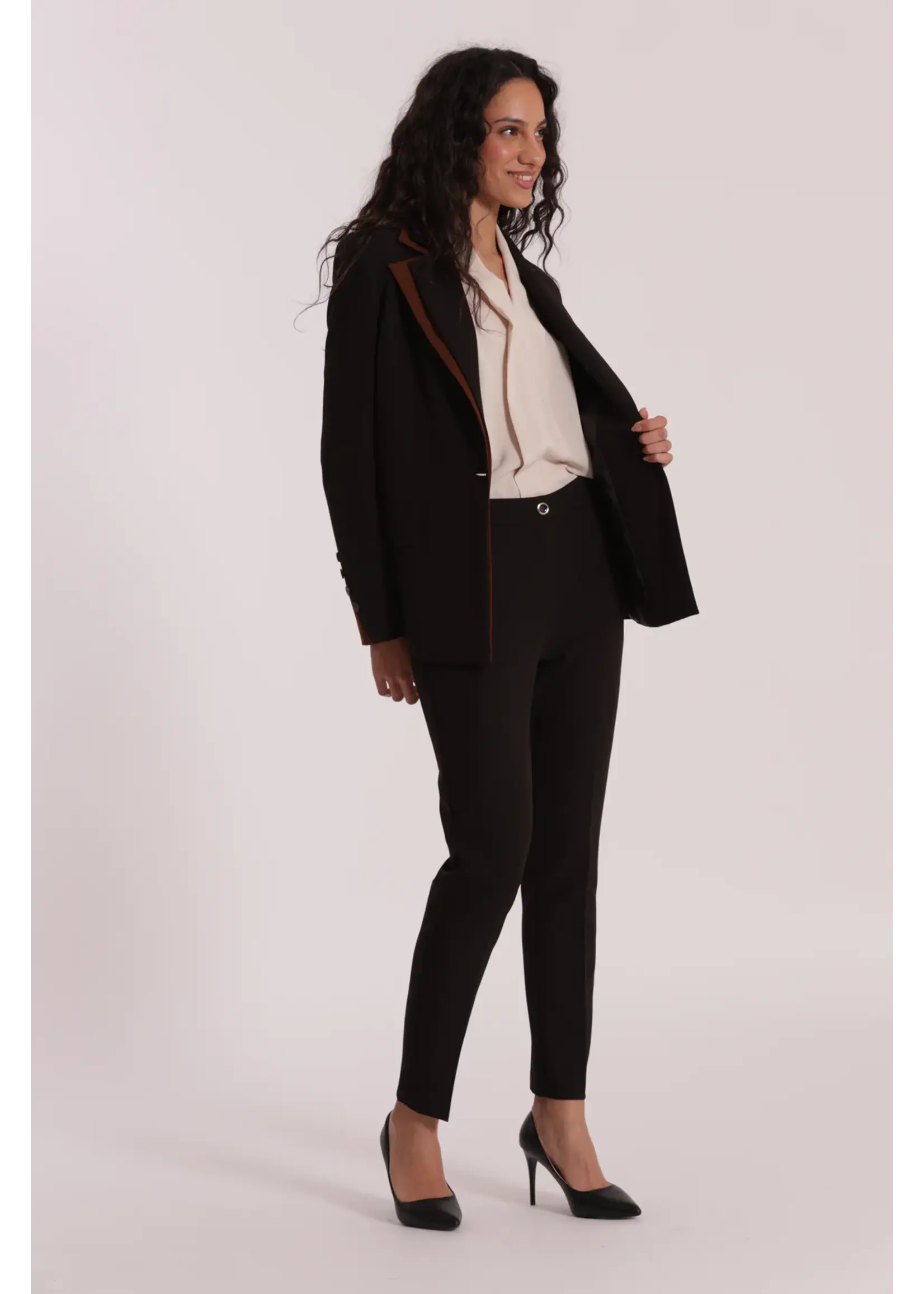 MIMI MUA PANTS SIGARETTA ESAN 2904 BLACK