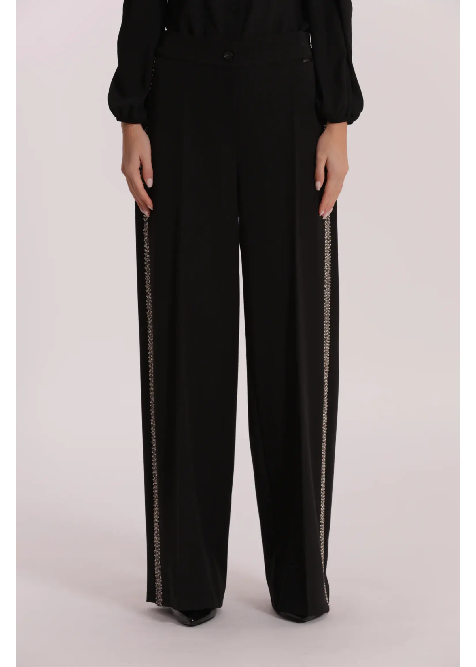 MIMI MUA PANTS PALAZZO BLACK MSAN-2926