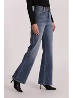 MIMI MUA JEANS WIDE LEG STRASS BLUE ZDAN-2790