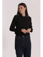 MIMI MUA GILET PASSAMANERIA BLACK