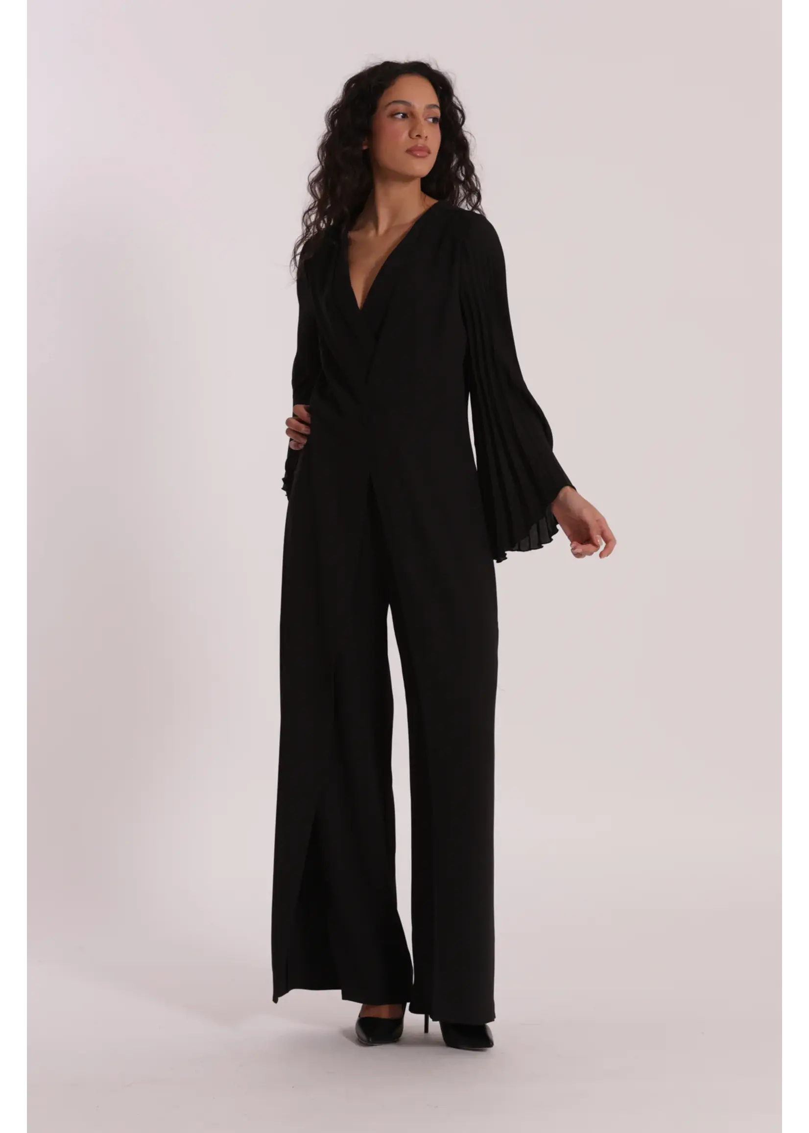 MIMI MUA JUMPSUITE MANICHE PLISSE EGAN-2909
