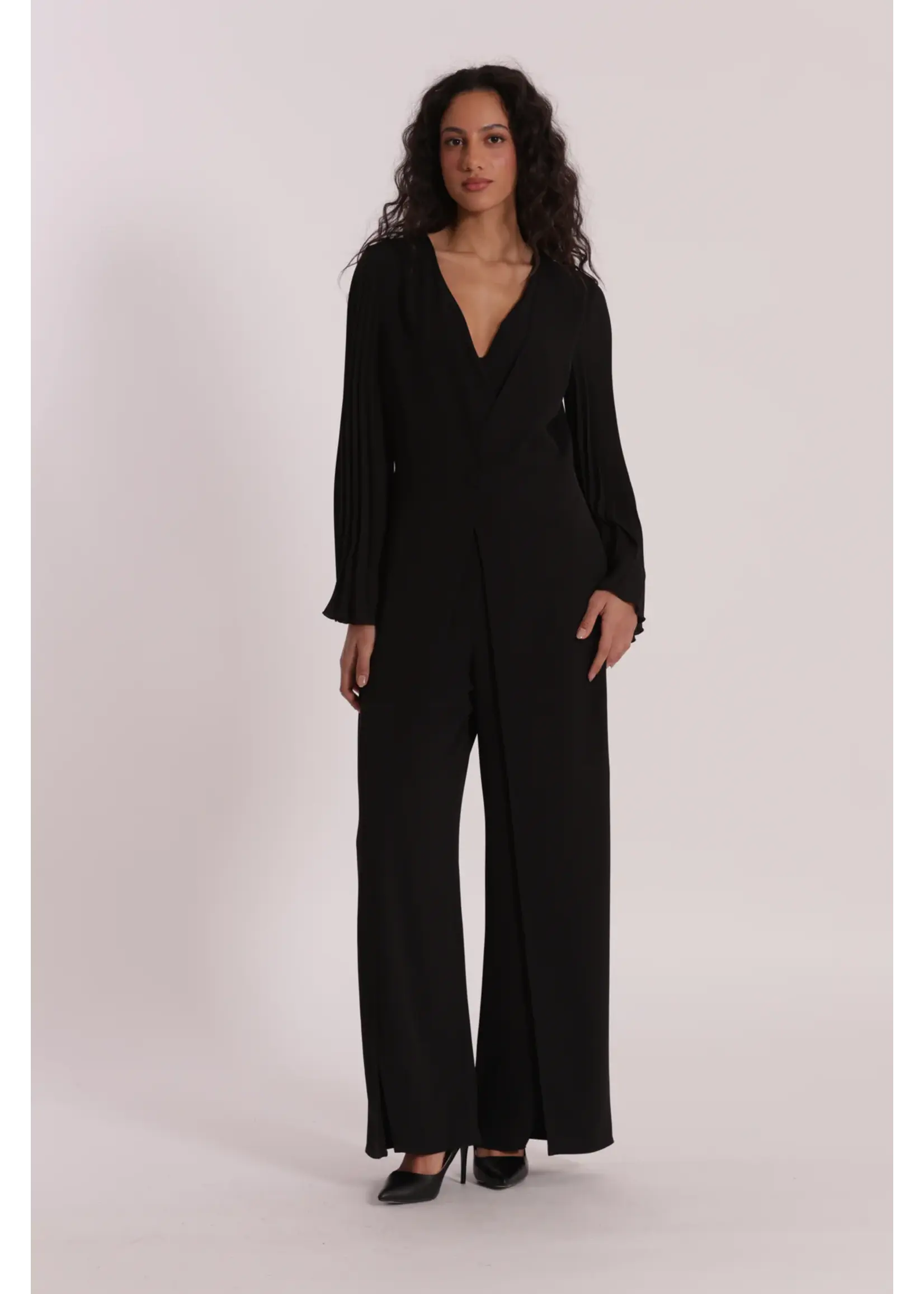 MIMI MUA JUMPSUITE MANICHE PLISSE EGAN-2909