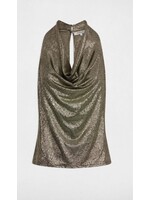 MORGAN TOP WITH V-NECK GOLD
