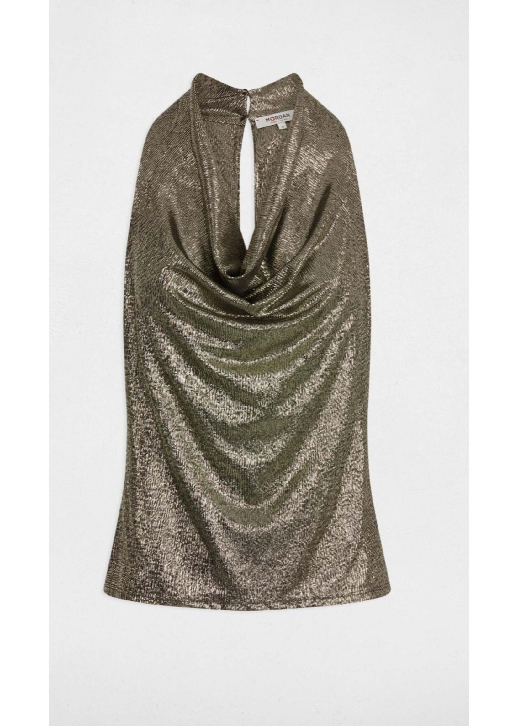 MORGAN TOP WITH V-NECK GOLD 252-DREA