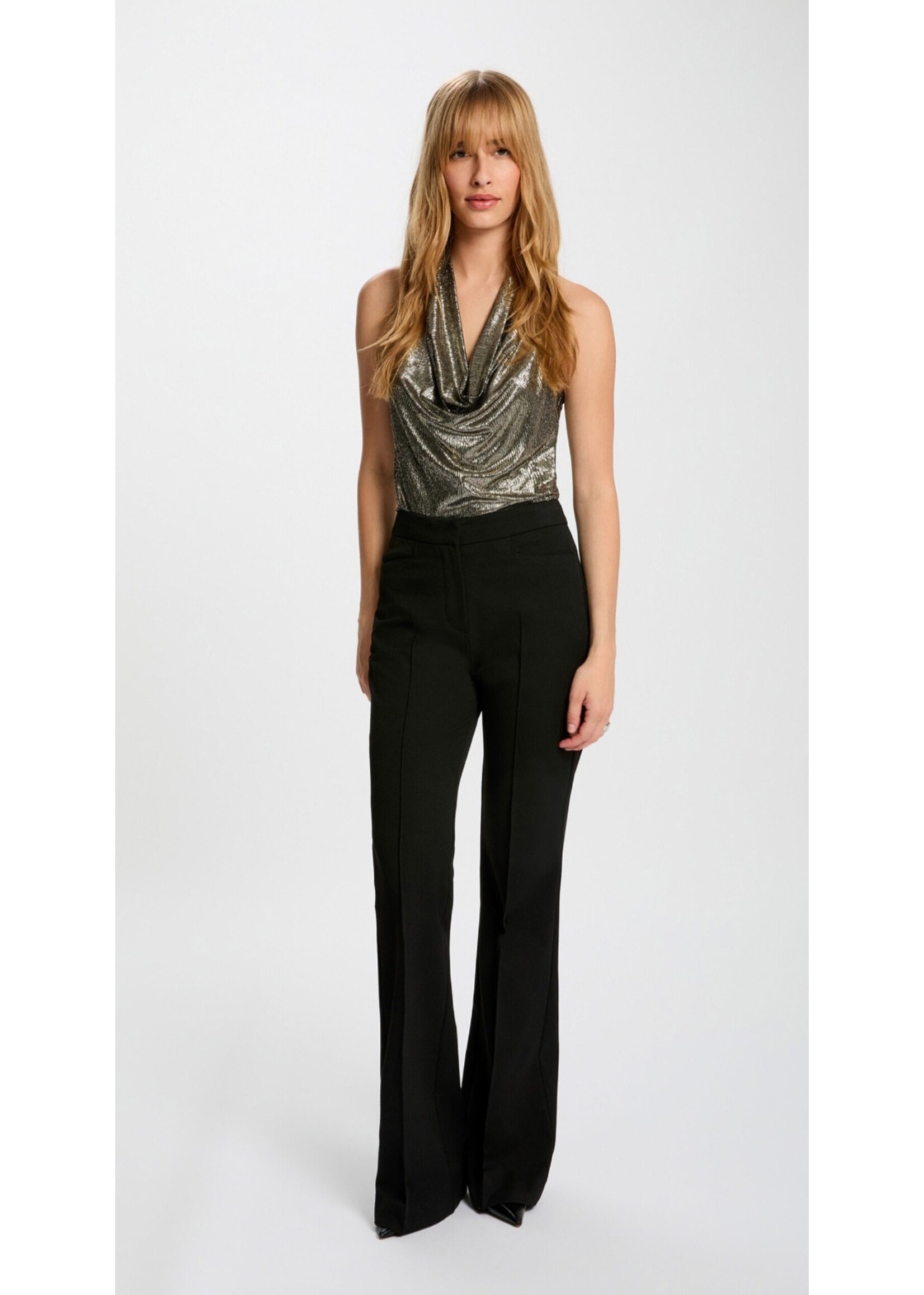 MORGAN TOP WITH V-NECK GOLD 252-DREA