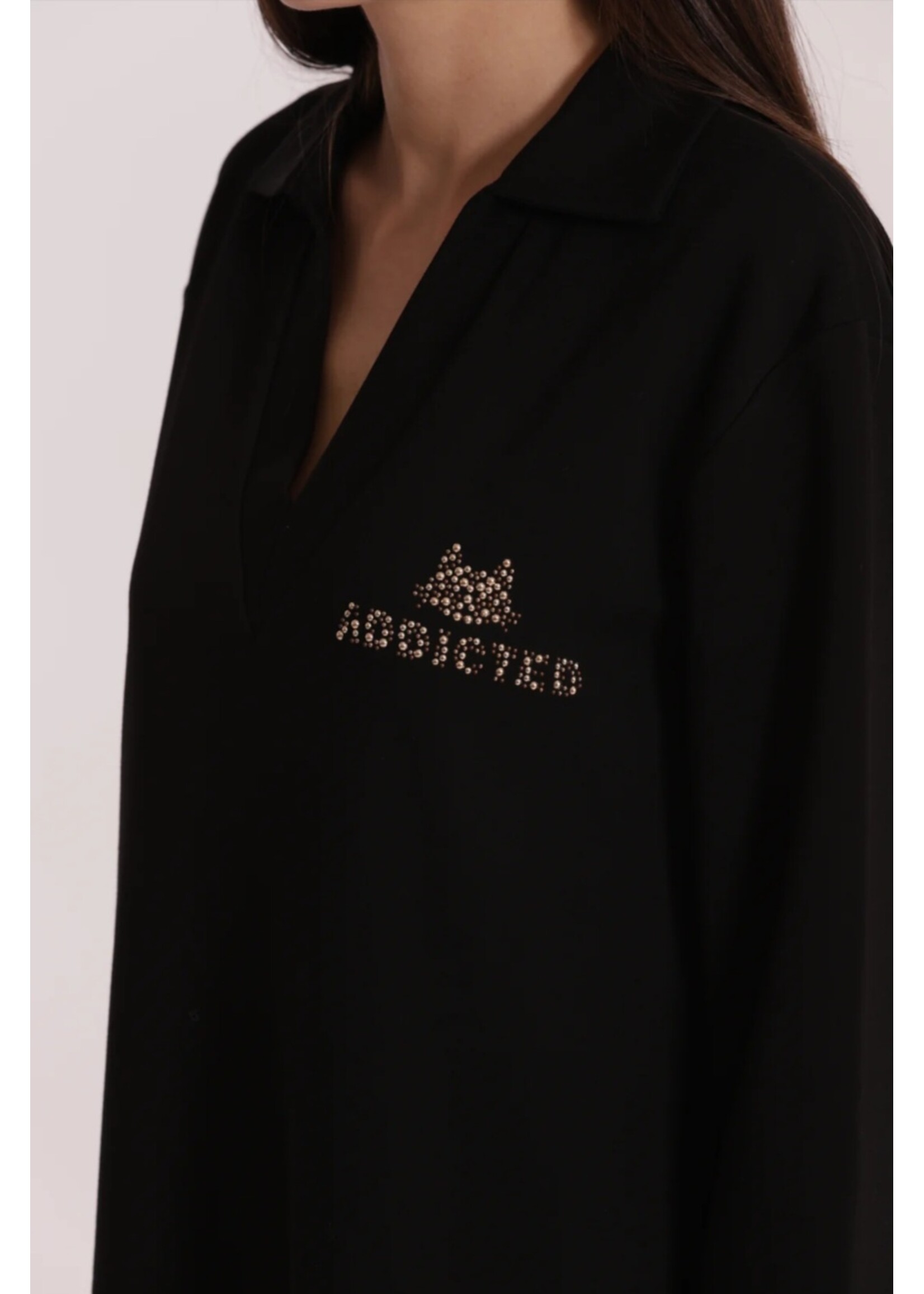MIMI MUA DRESS ADDICTED BLACK SFAN-4436