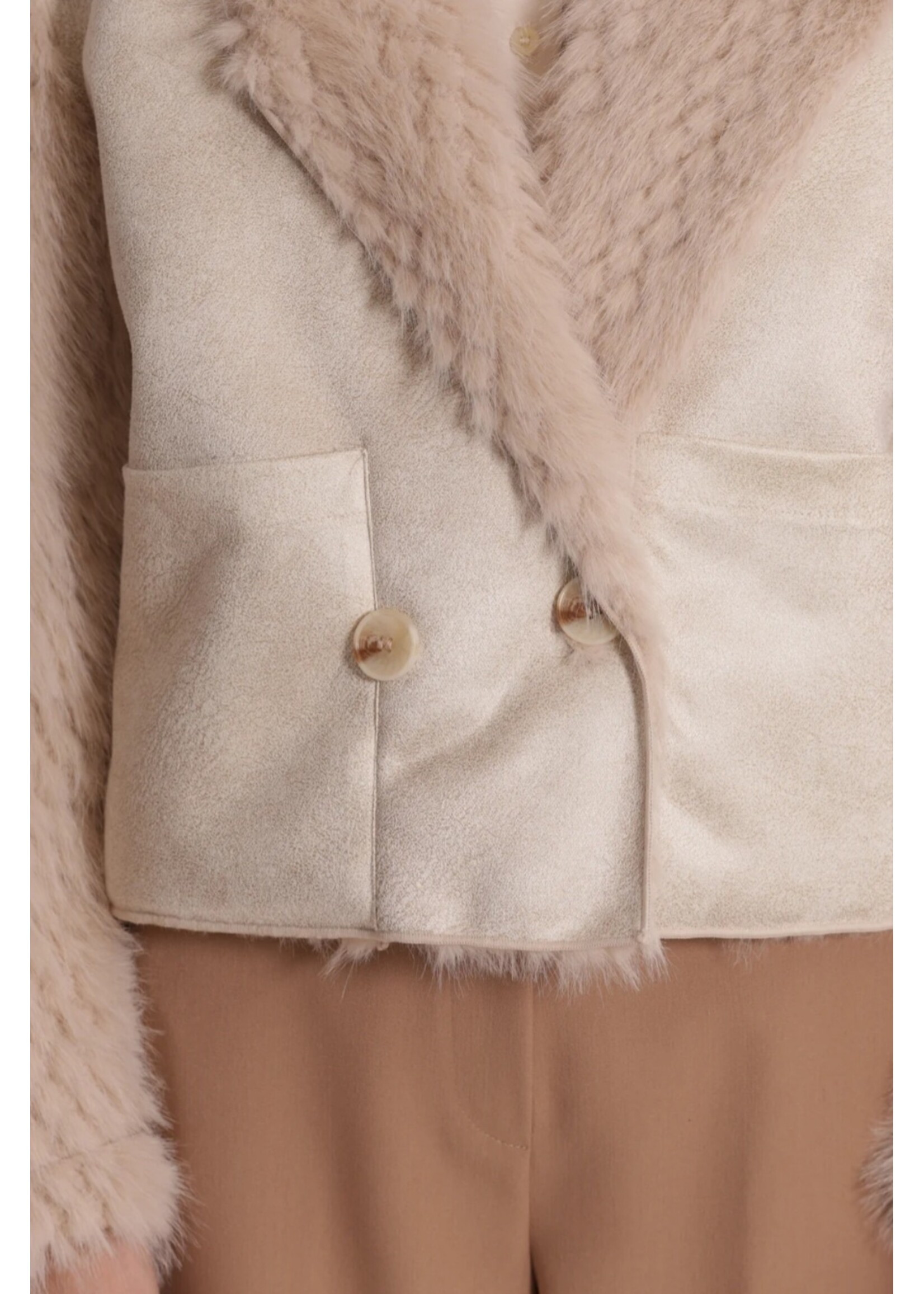 MIMI MUA JACKET REVERSIBLE BEIGE YQAN-6570
