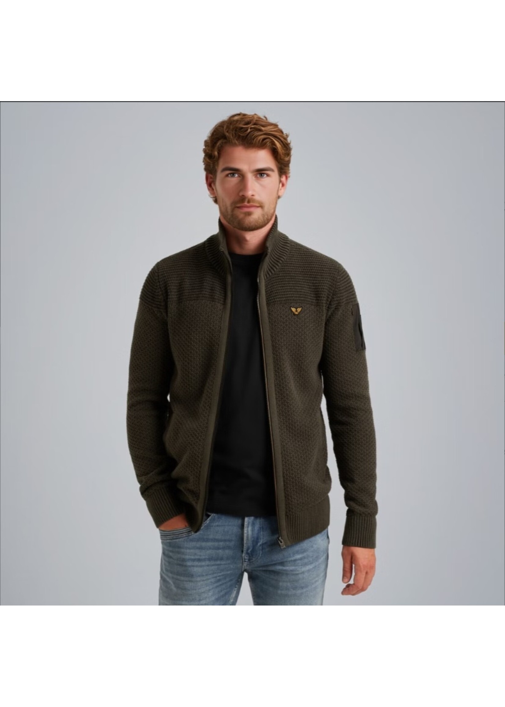 PME-Legend VEST WITH ZIPPER DARK GREEN PKC2509356