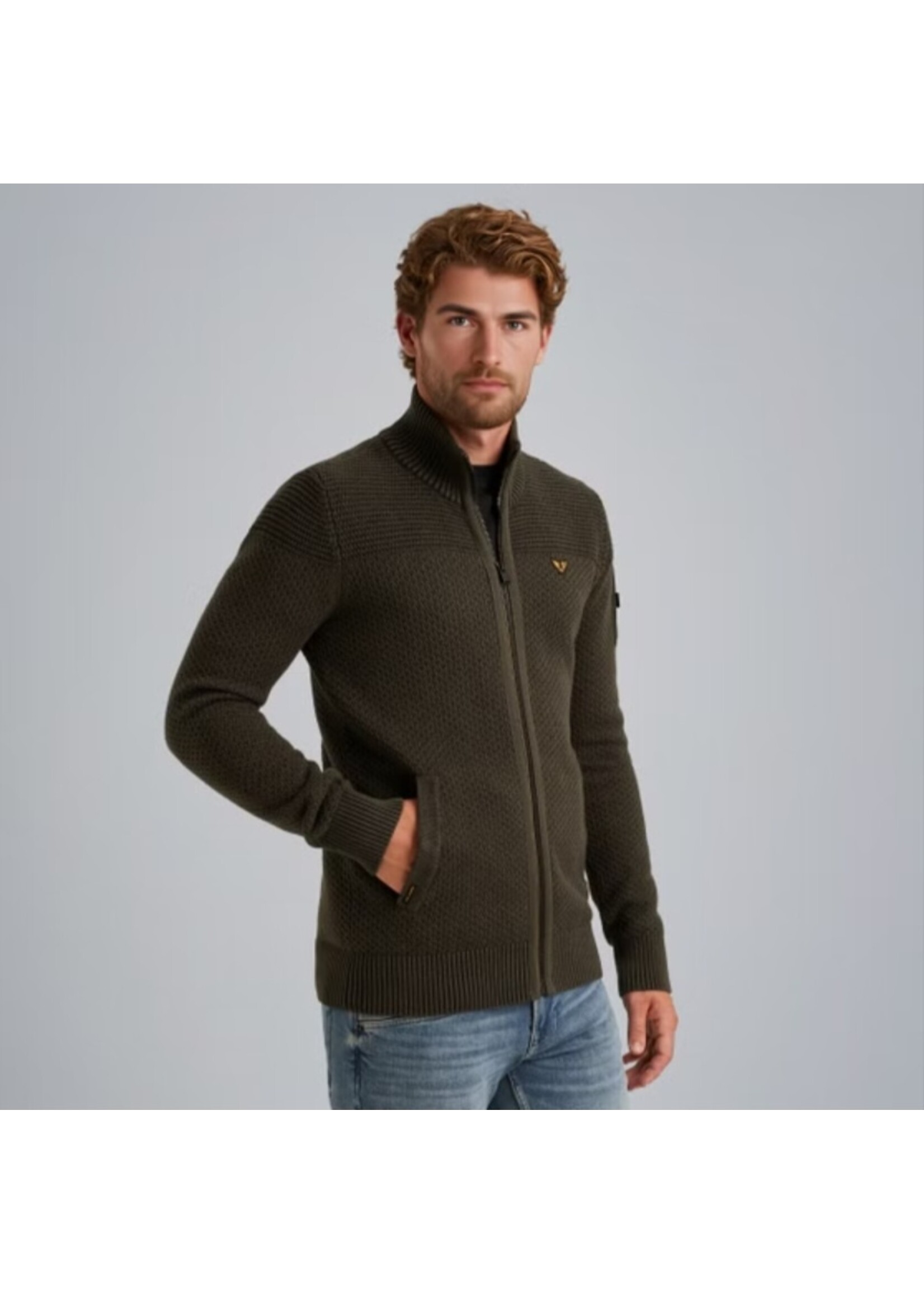 PME-Legend VEST WITH ZIPPER DARK GREEN PKC2509356