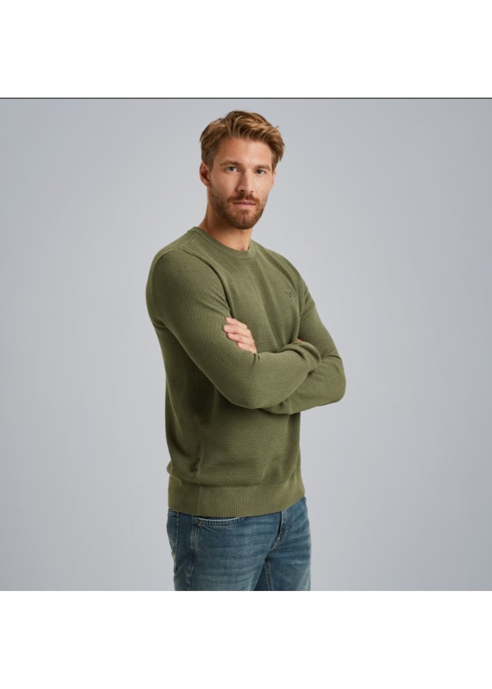 PME-Legend PULL R-NECK OIL GREEN PKW2508324