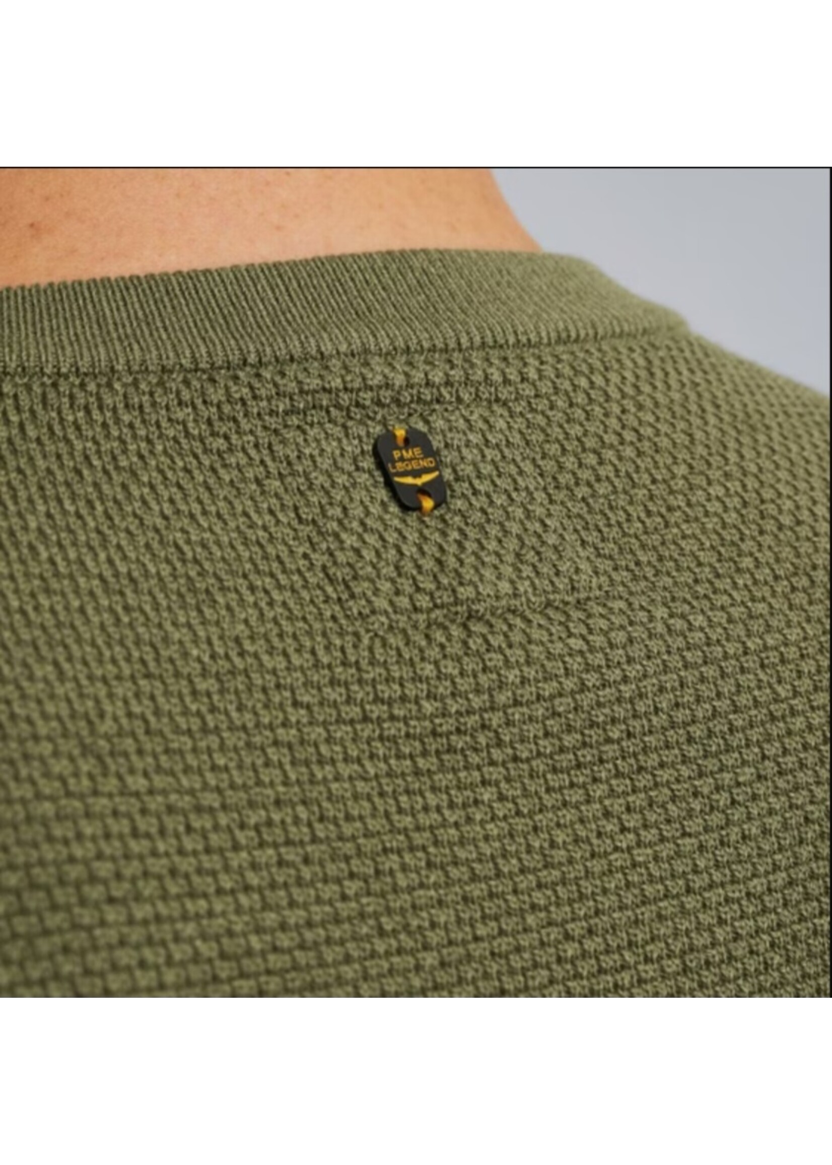 PME-Legend PULL R-NECK OIL GREEN PKW2508324