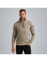 PME-Legend HALF ZIP COLLAR KNIT JERSEY