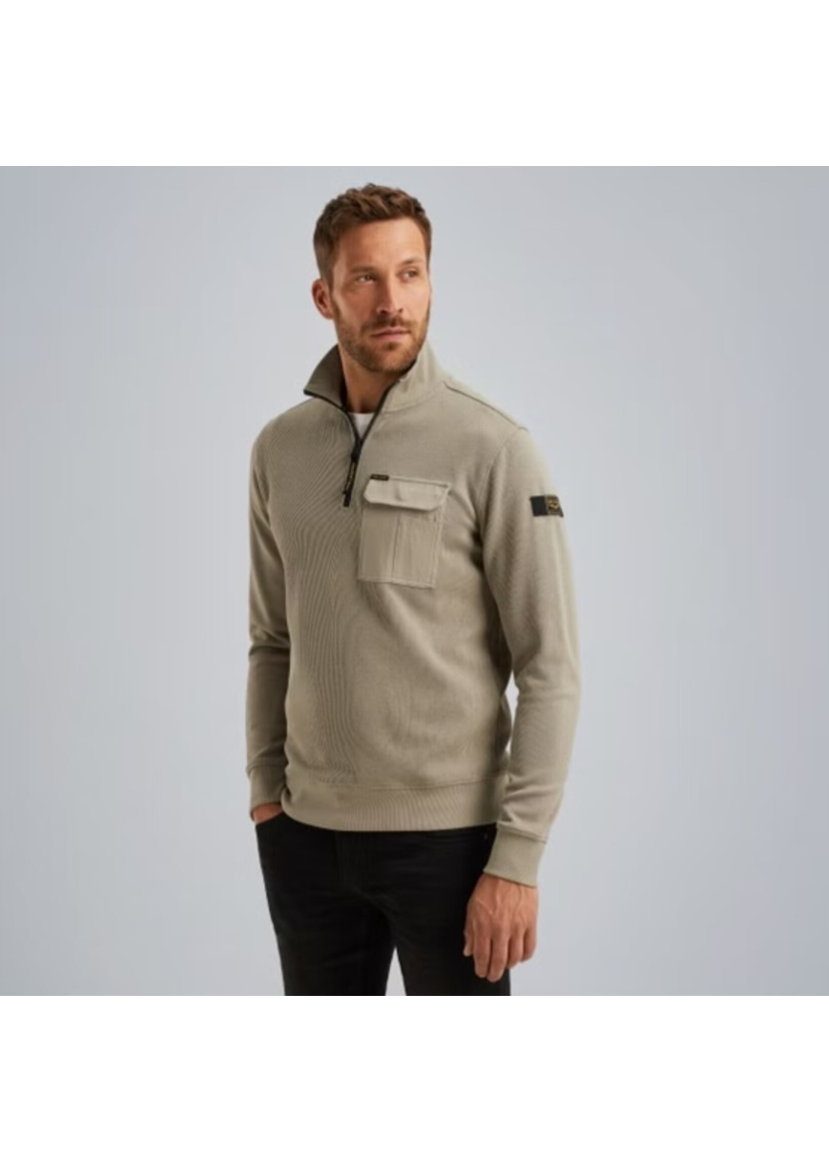 PME-Legend HALF ZIP COLLAR KNIT JERSEY PSW2509457-8011
