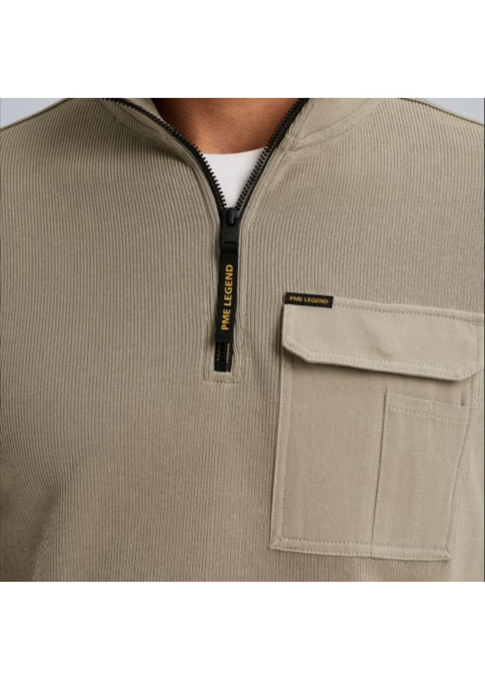 PME-Legend HALF ZIP COLLAR KNIT JERSEY PSW2509457-8011