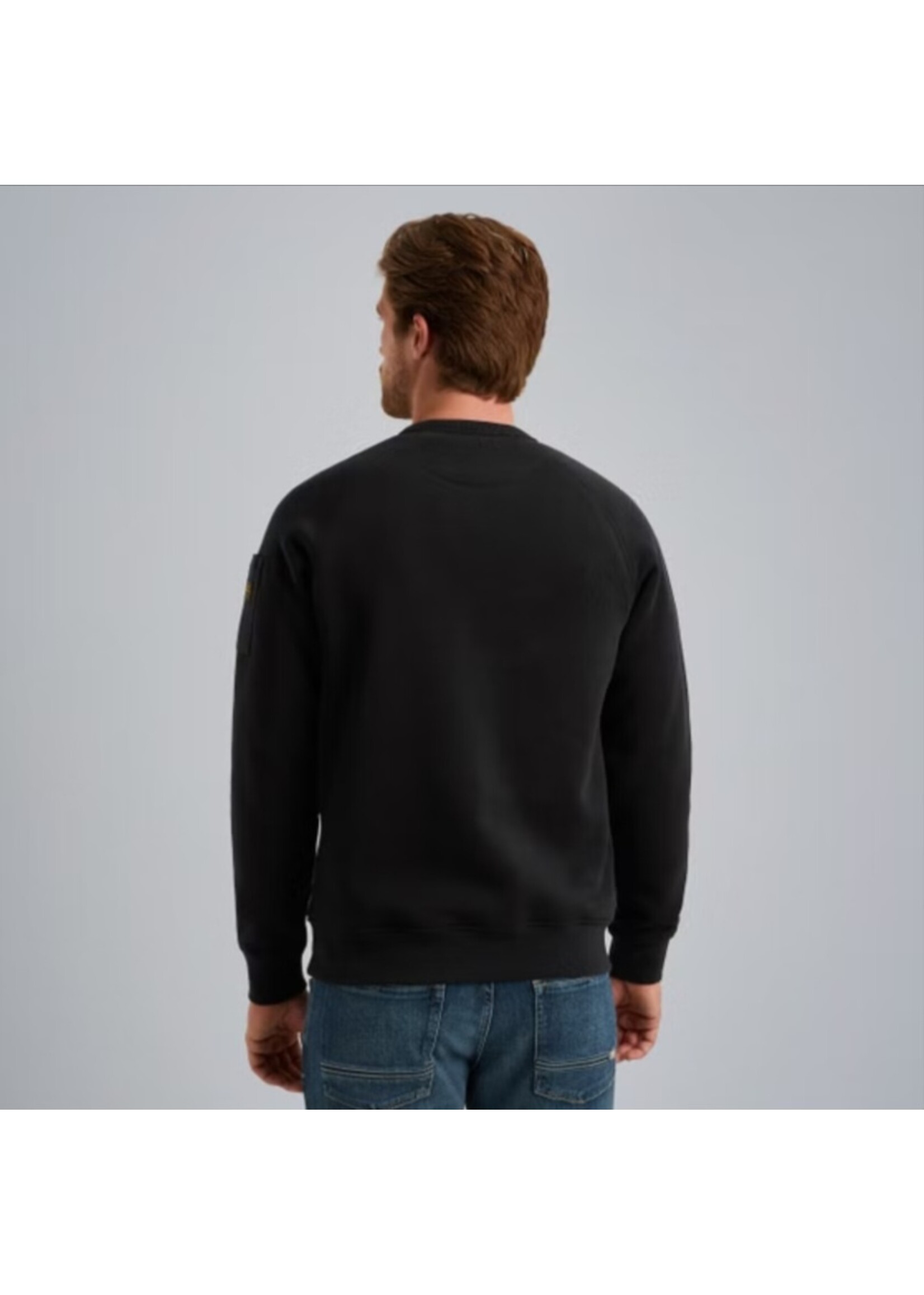 PME-Legend CREWNECK SOFT FLEECE SWEATER BLACK  PSW2509453